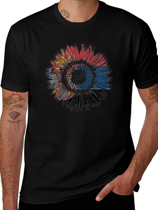 Sunflower Flag Graphic T-Shirt