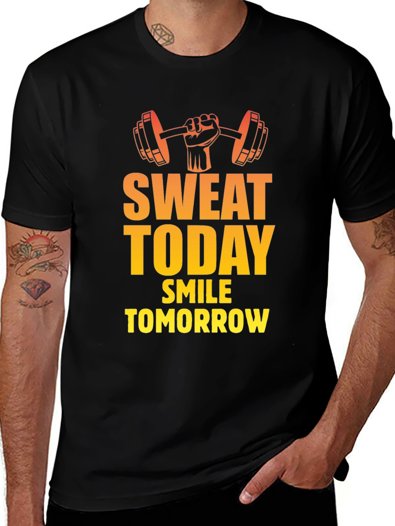 Sweat Today Smile Tomorrow Gym T-Shirt