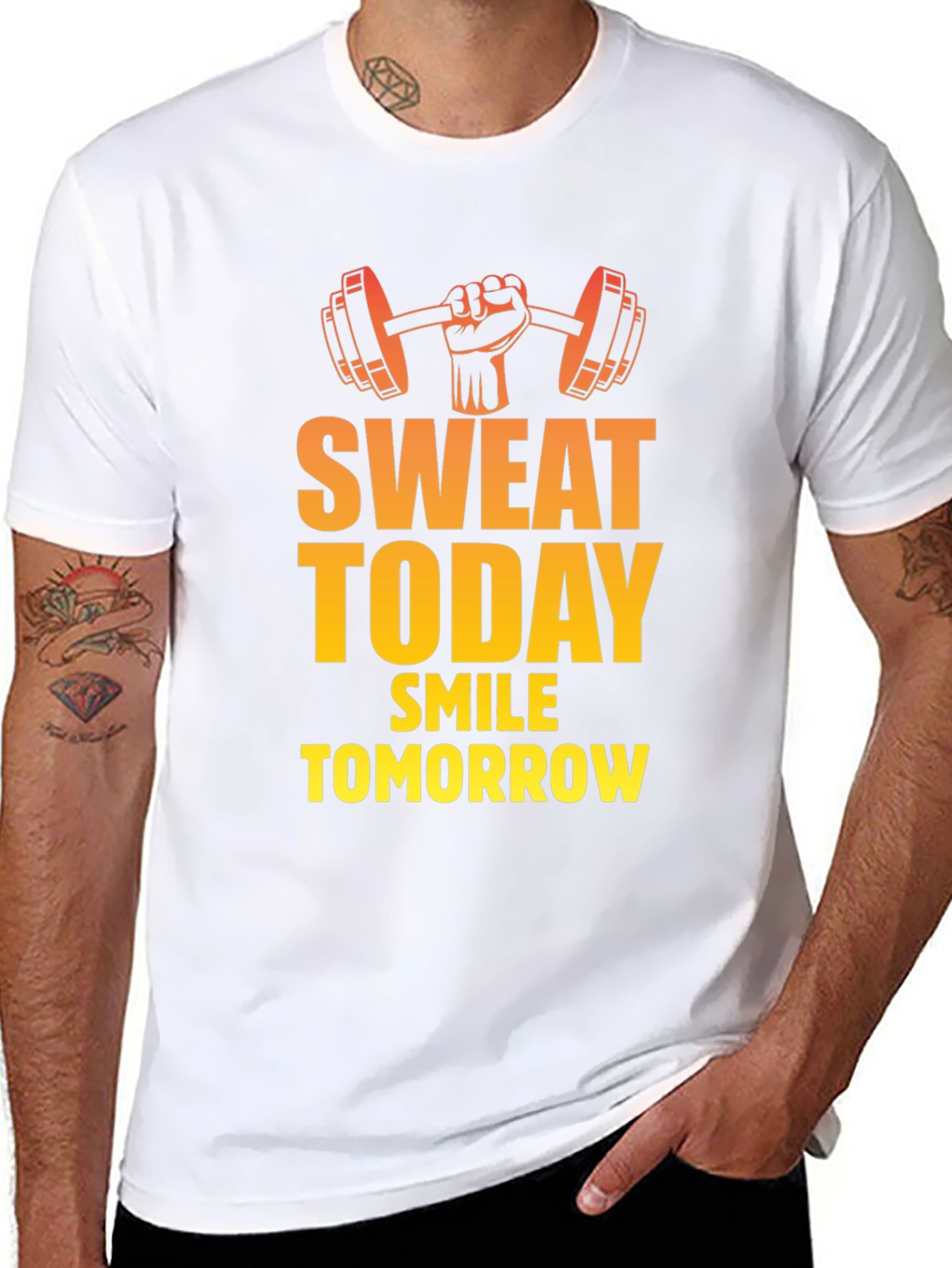 Sweat Today Smile Tomorrow Gym T-Shirt
