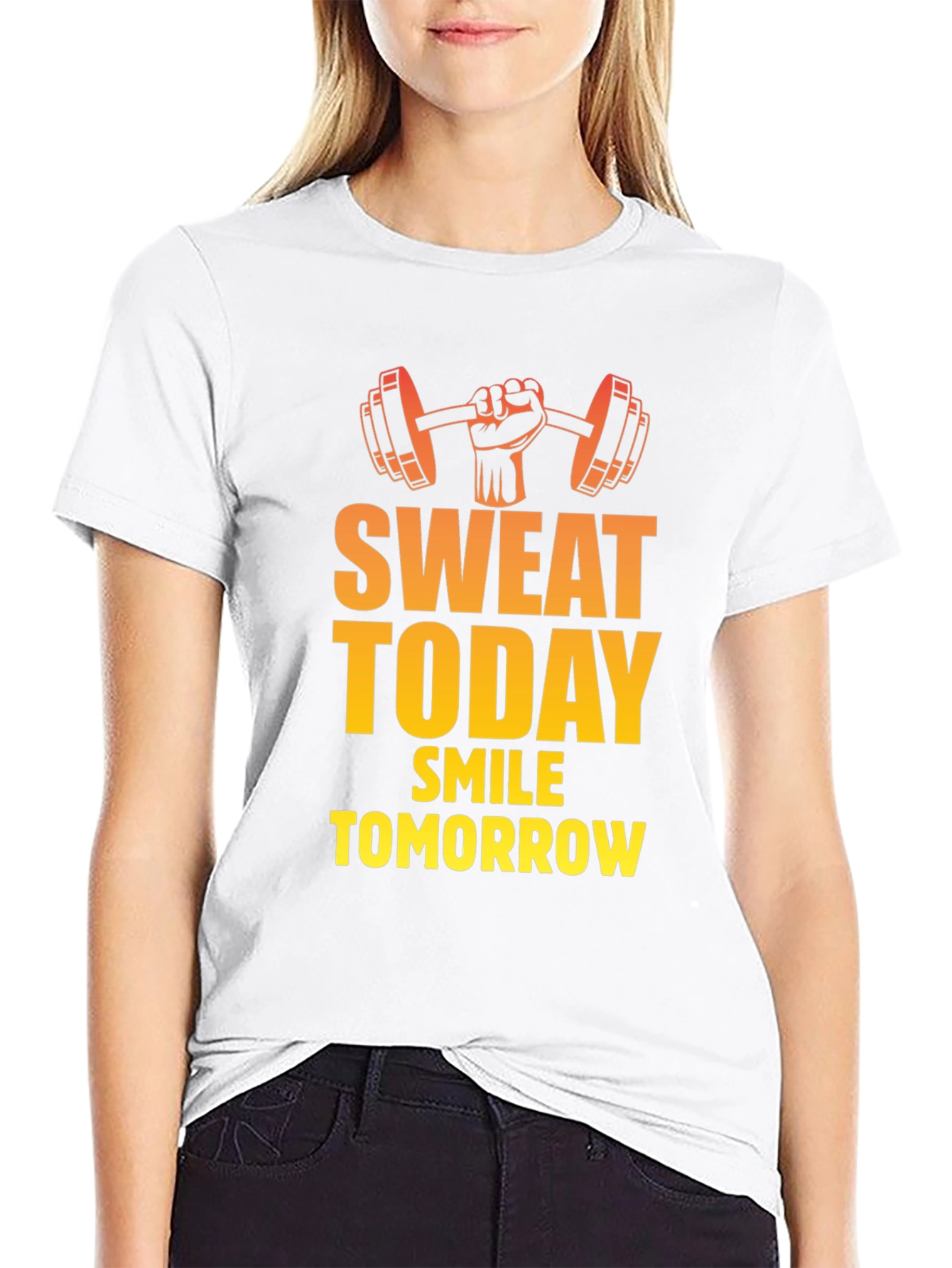 Sweat Today Smile Tomorrow Gym T-Shirt