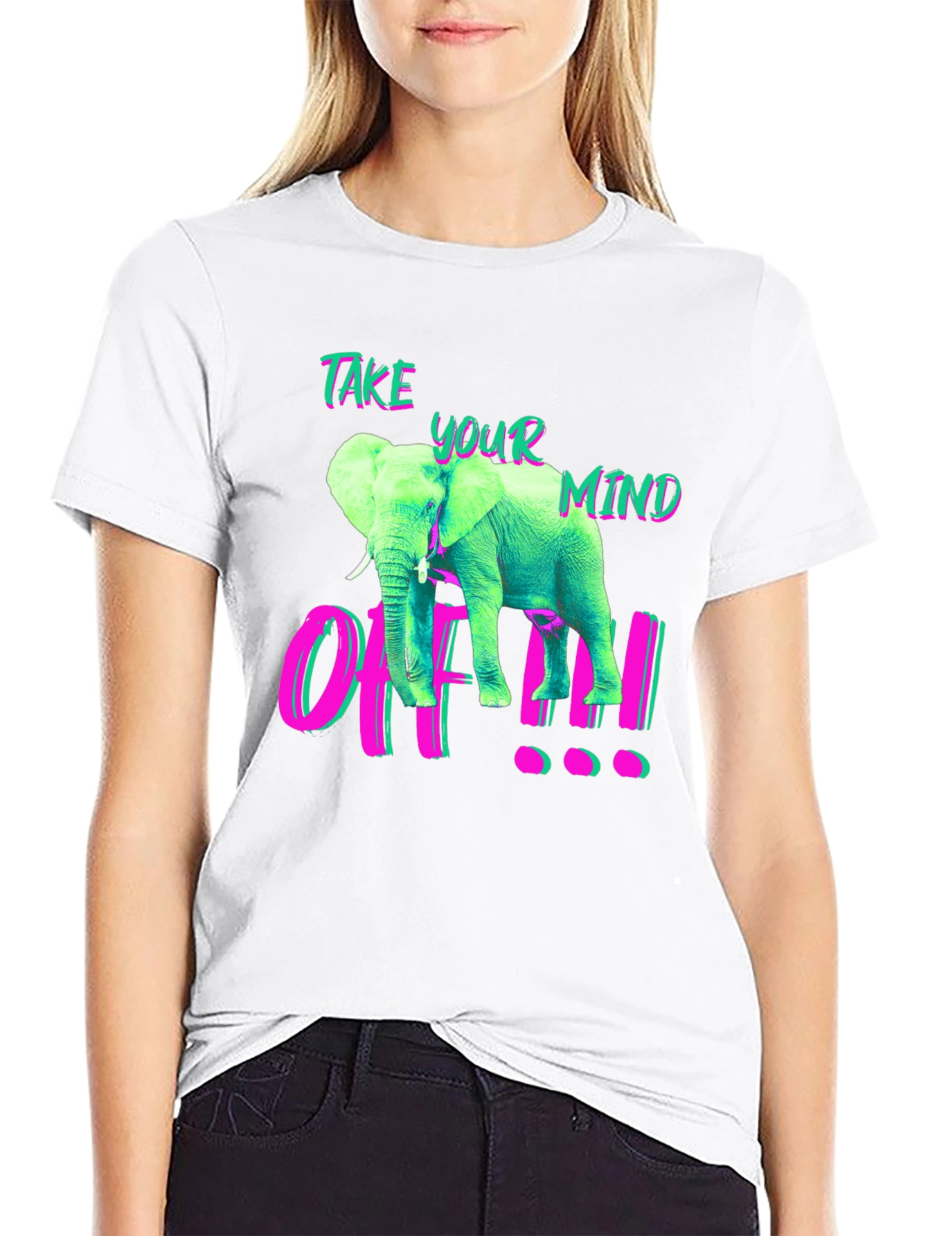 Take Your Mind Off Elephant Graphic T-Shirt