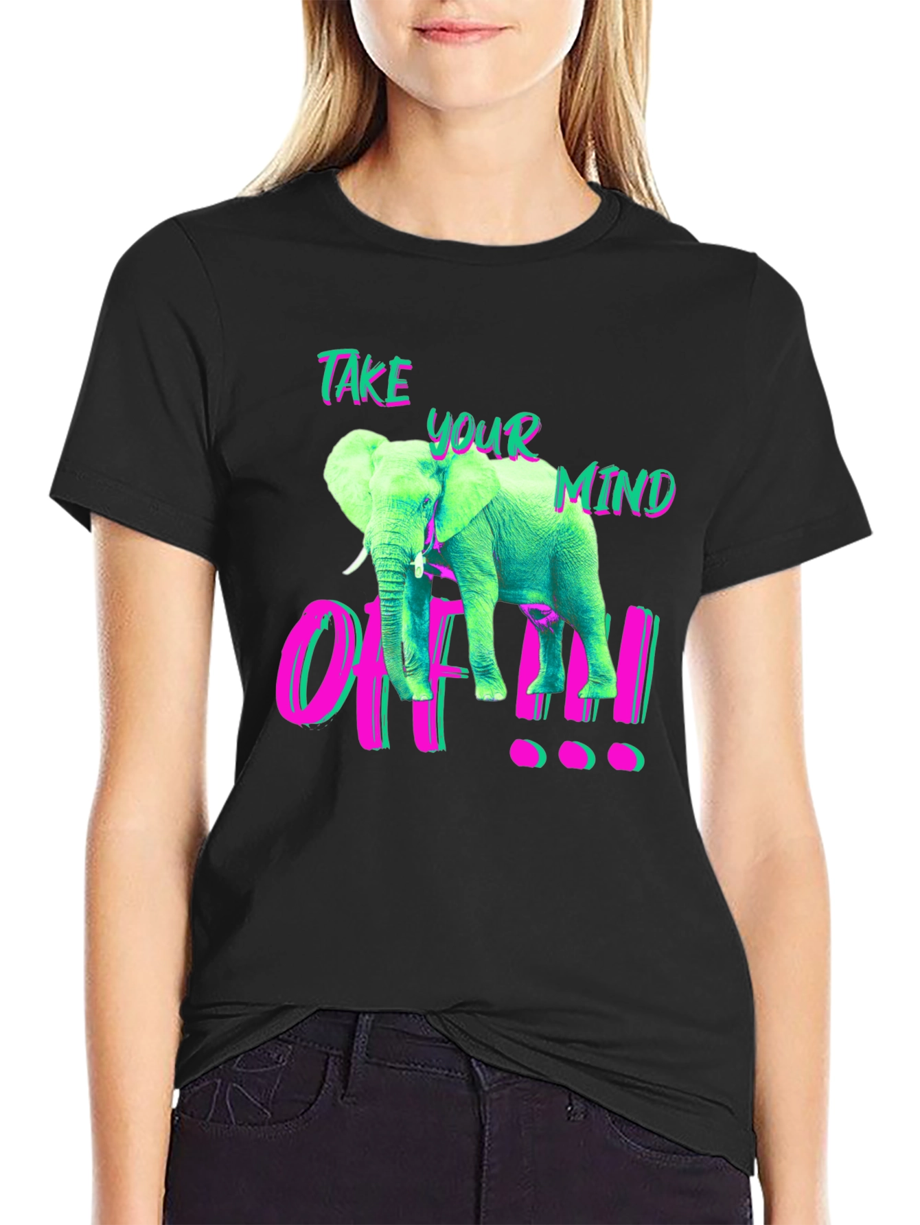 Take Your Mind Off Elephant Graphic T-Shirt