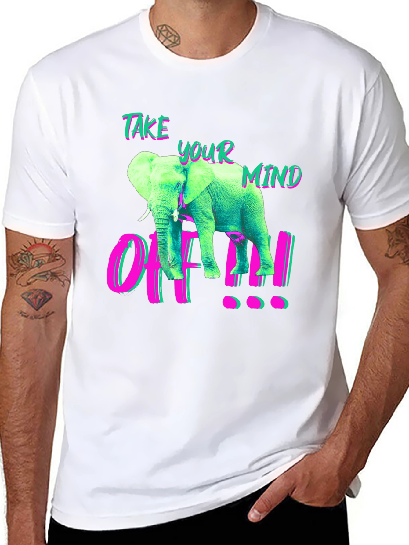 Take Your Mind Off Elephant Graphic T-Shirt
