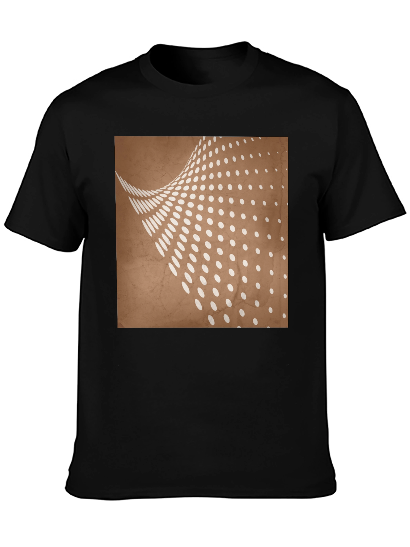 Abstract Dot Pattern Graphic Tee - Trendy Casual Wear