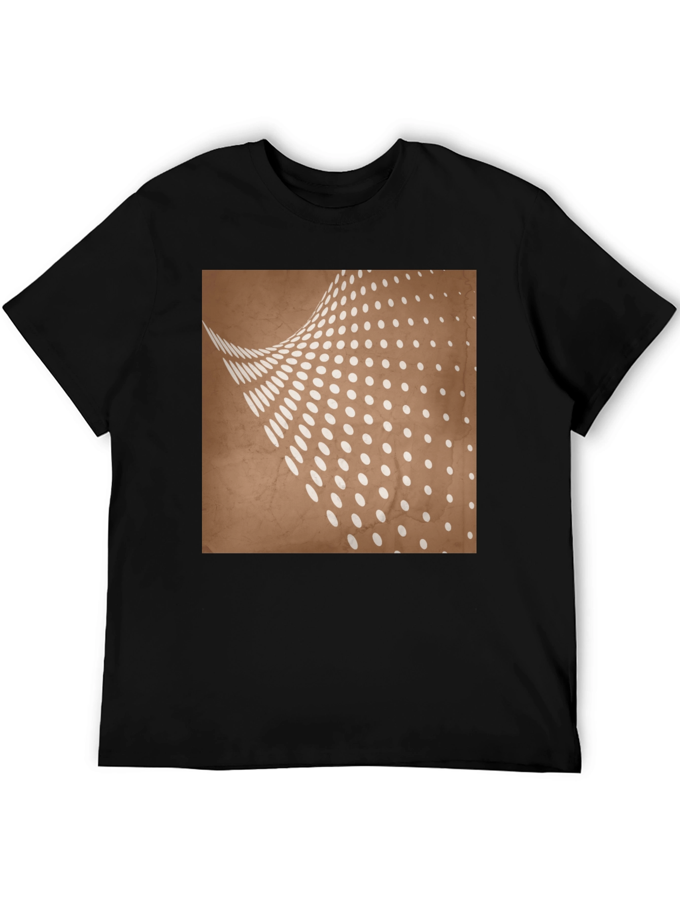 Abstract Dot Pattern Graphic Tee - Trendy Casual Wear