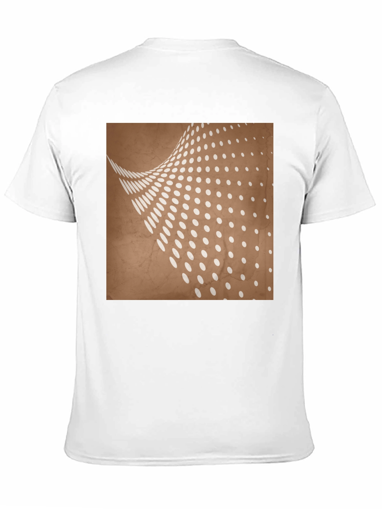 Abstract Dot Pattern Graphic Tee - Trendy Casual Wear