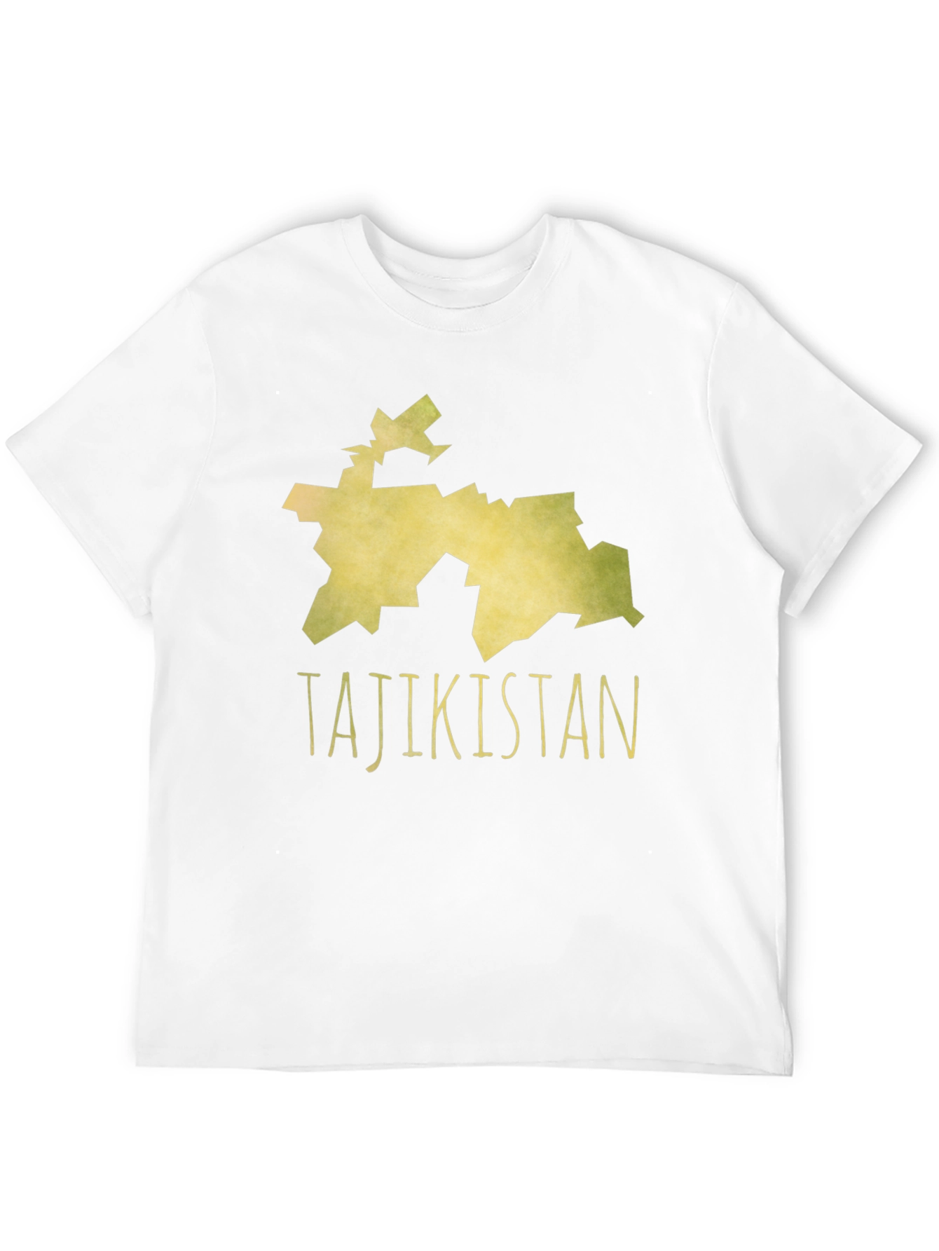 Tajikistan Map T-Shirt - Black Cotton Tee