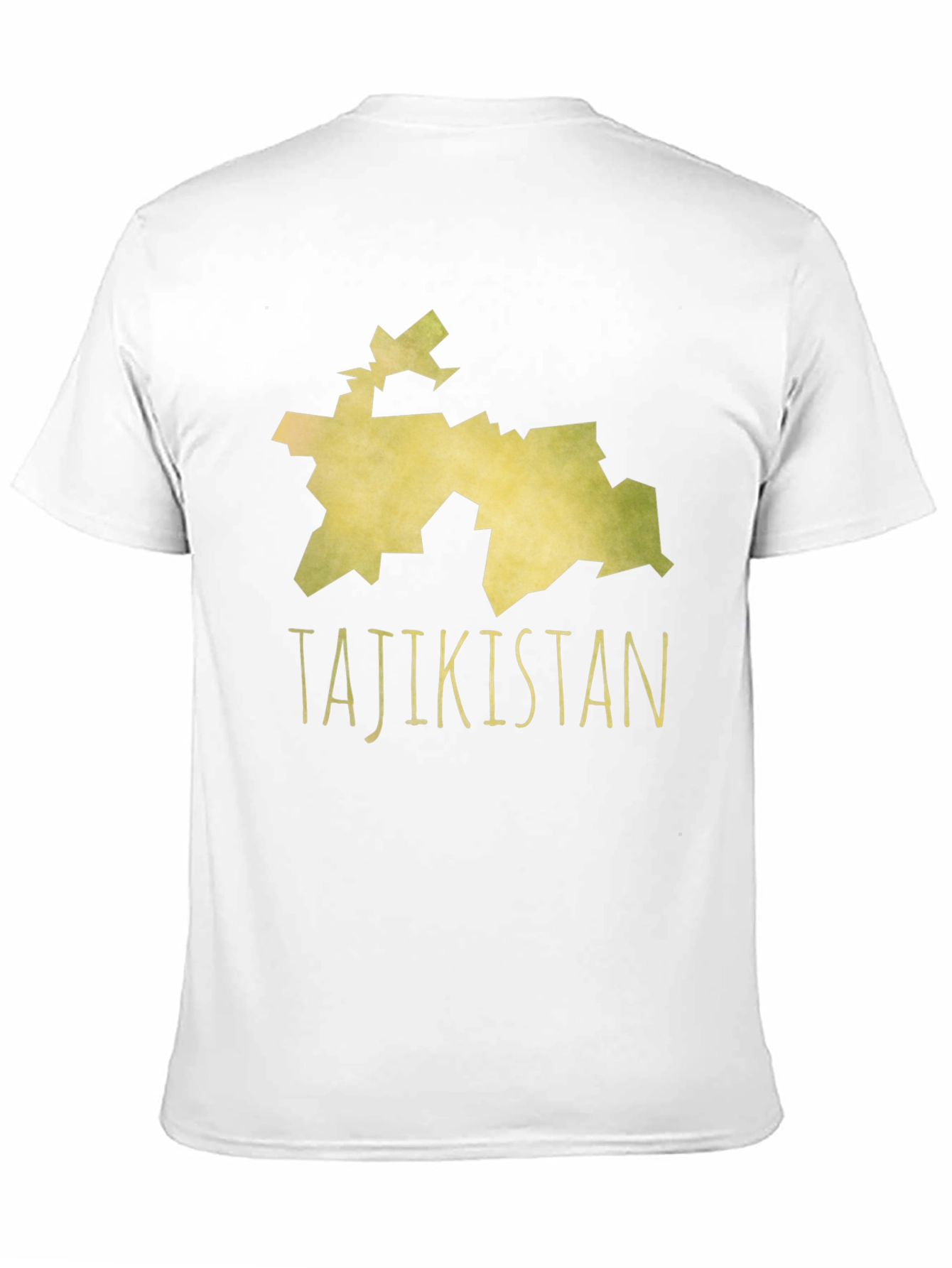 Tajikistan Map T-Shirt - Black Cotton Tee