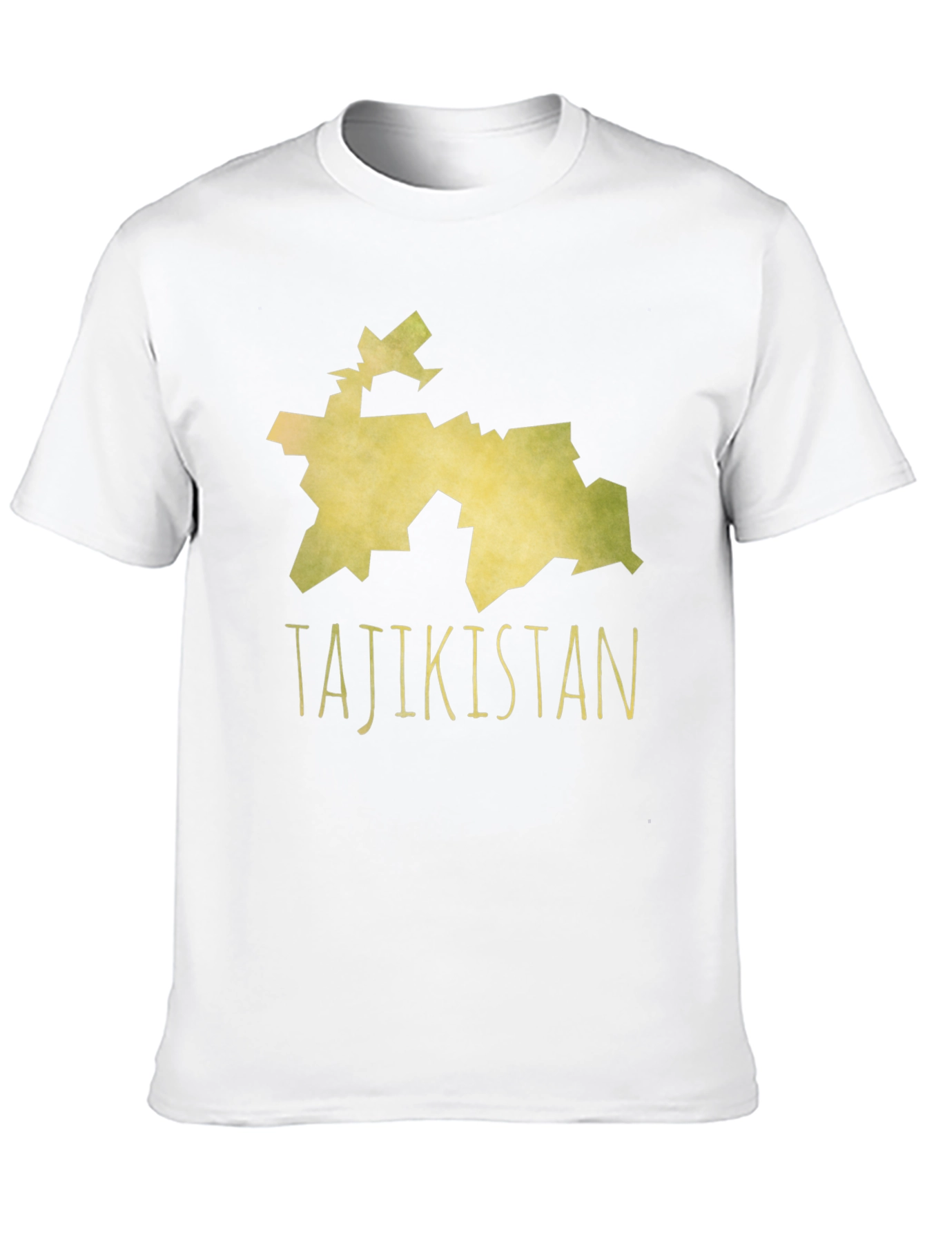 Tajikistan Map T-Shirt - Black Cotton Tee