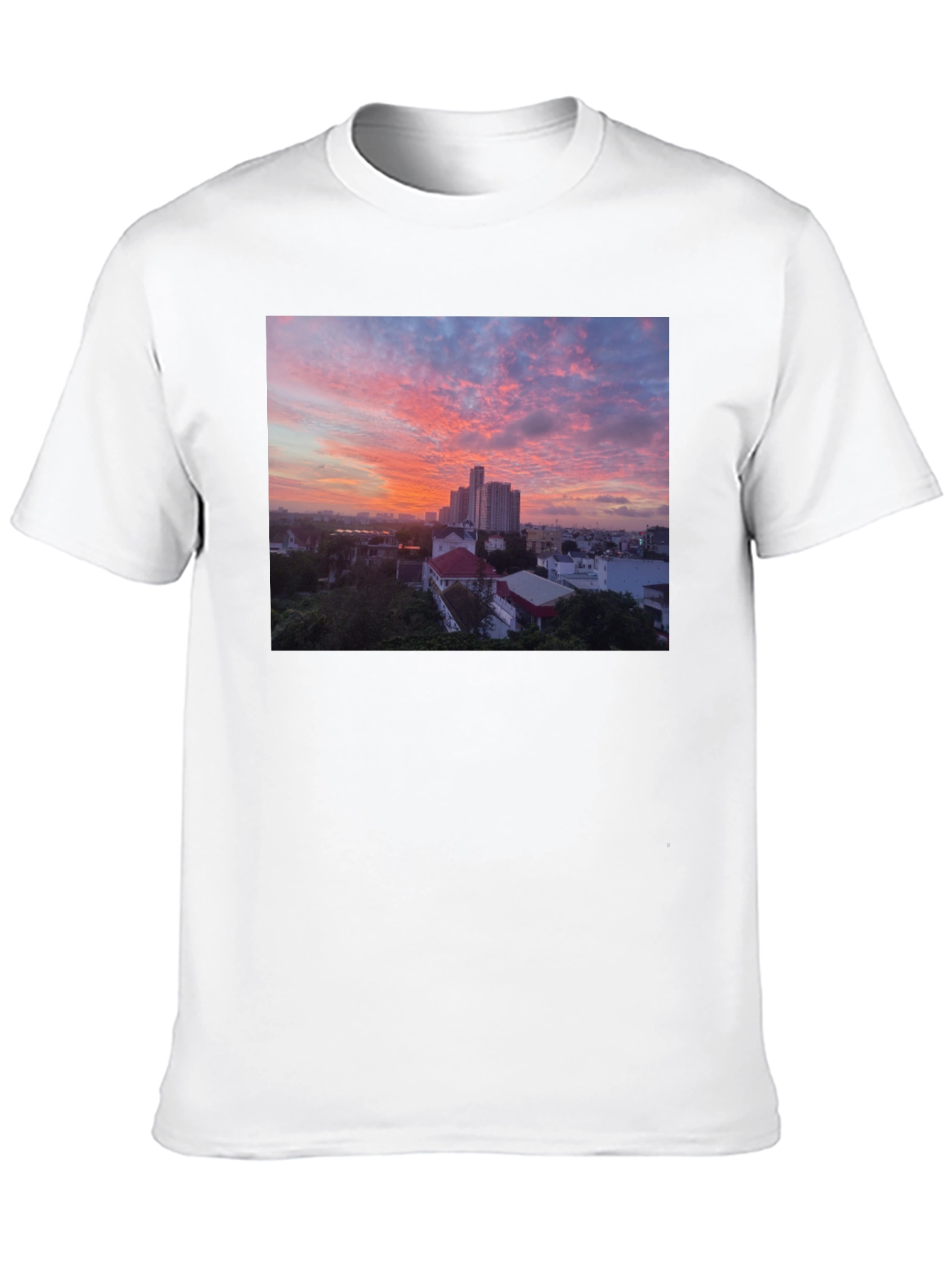 Sunset Cityscape Graphic Tee