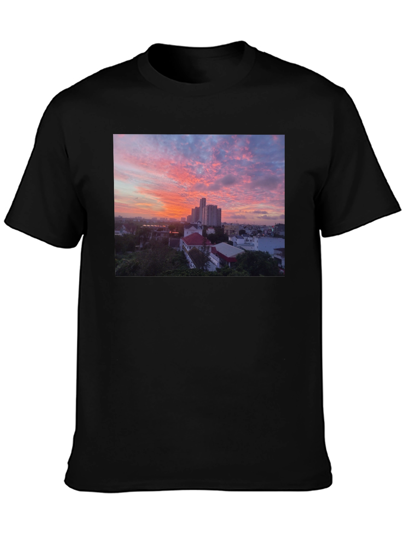 Sunset Cityscape Graphic Tee