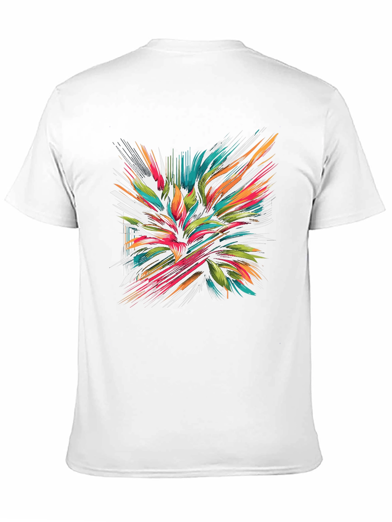Abstract Burst Graphic Tee - Modern Streetwear Style