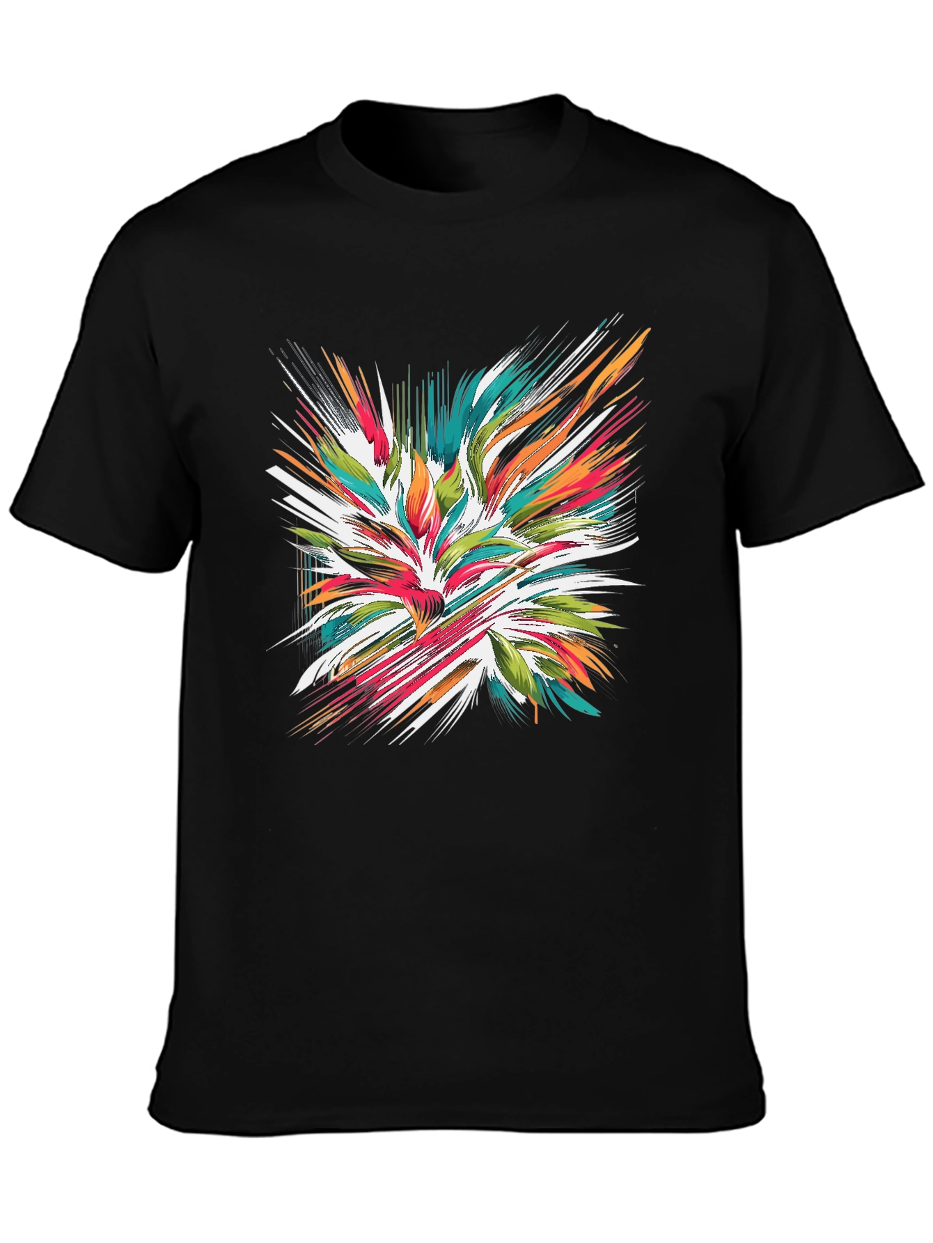 Abstract Burst Graphic Tee - Modern Streetwear Style