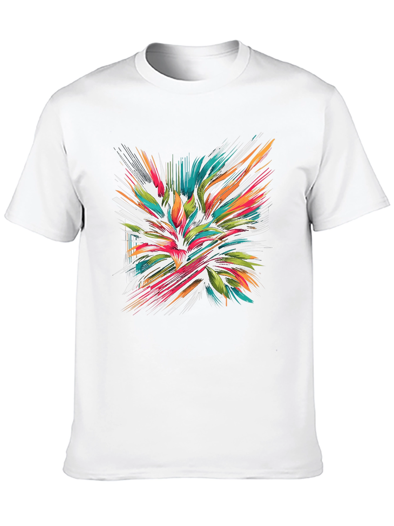 Abstract Burst Graphic Tee - Modern Streetwear Style