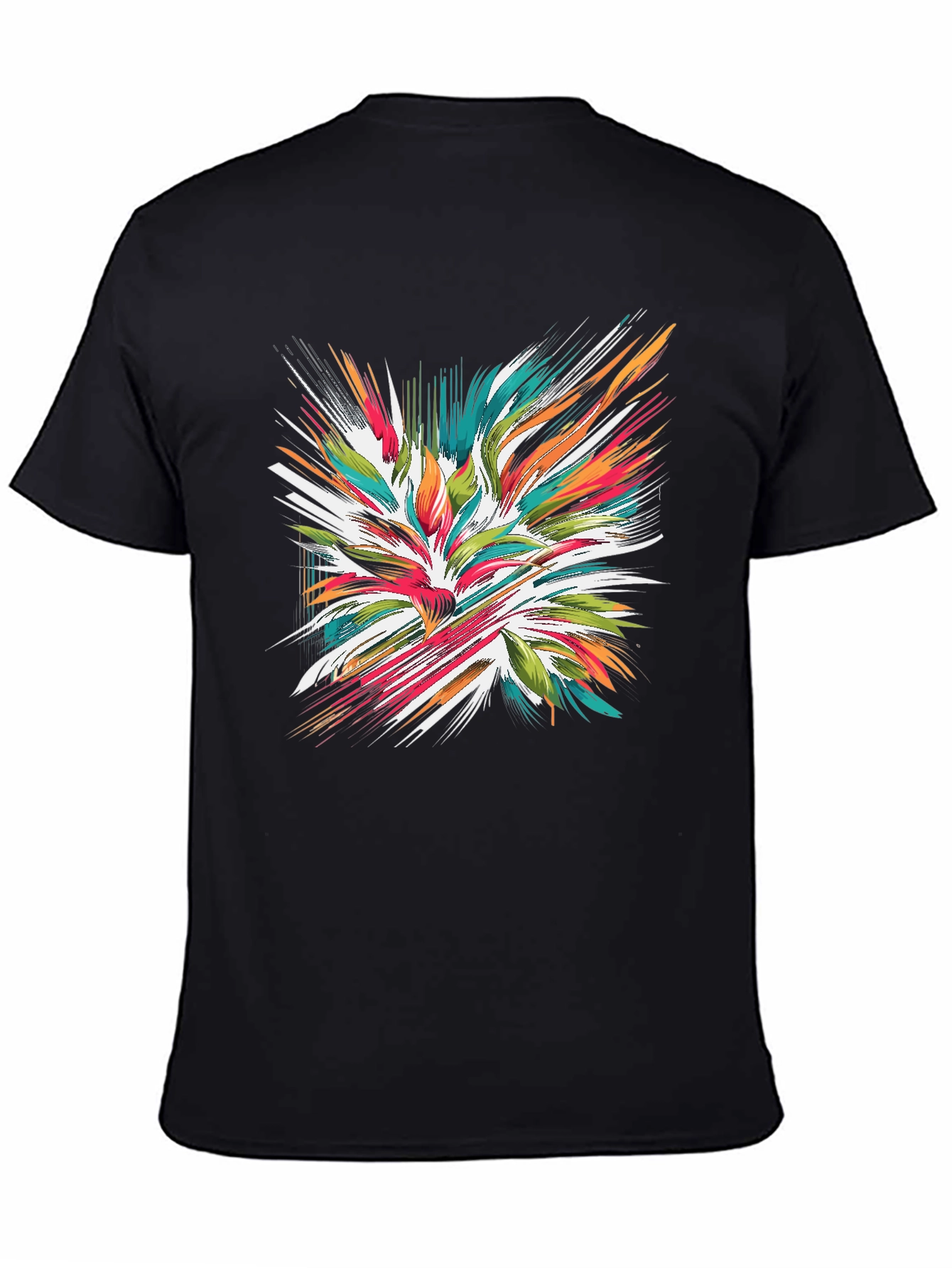 Abstract Burst Graphic Tee - Modern Streetwear Style