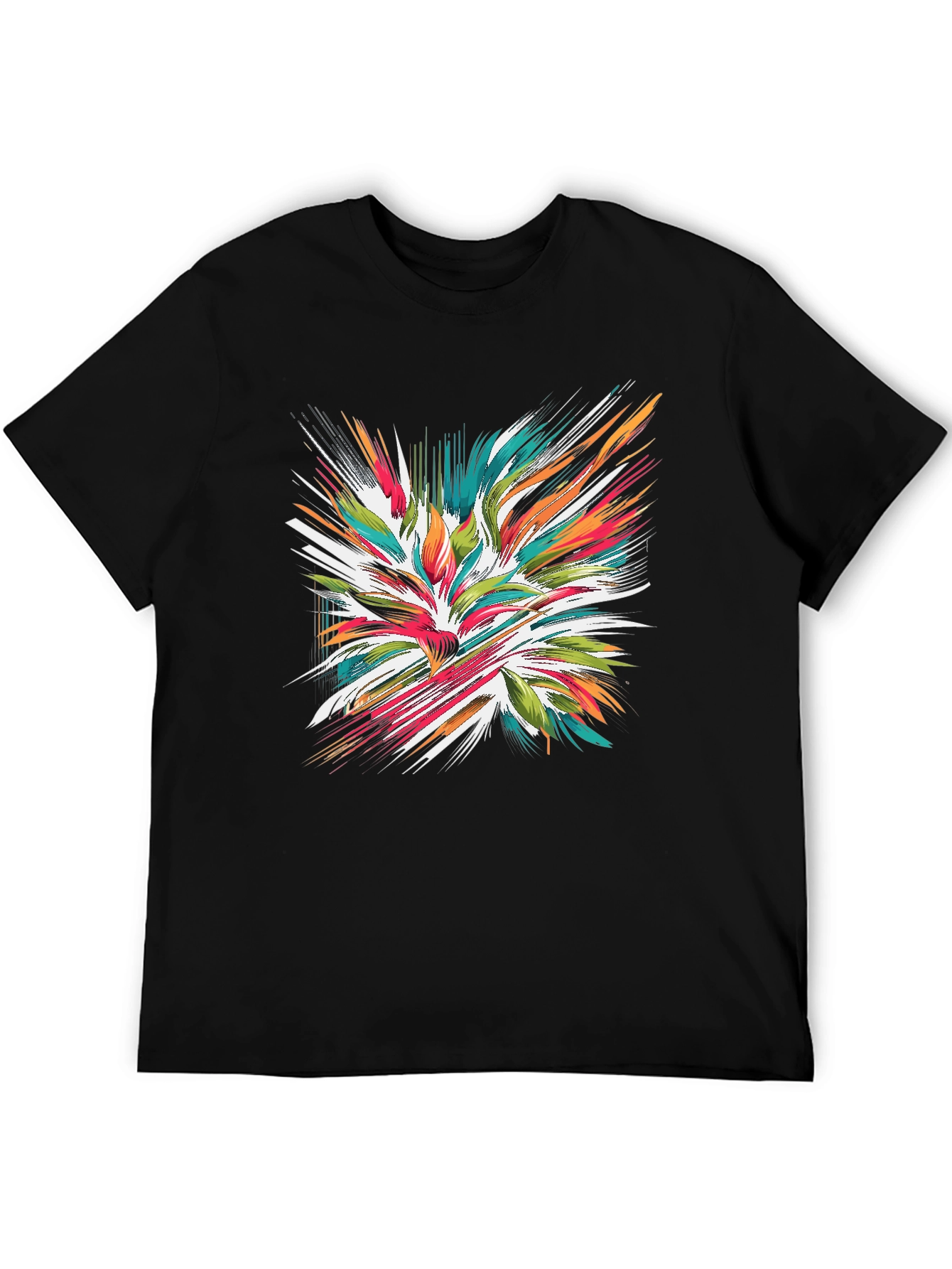 Abstract Burst Graphic Tee - Modern Streetwear Style