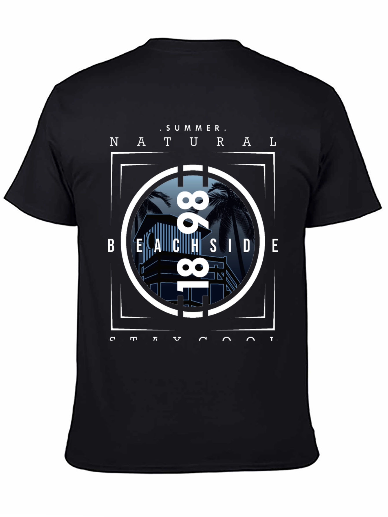 Summer Beachside Natural T-Shirt
