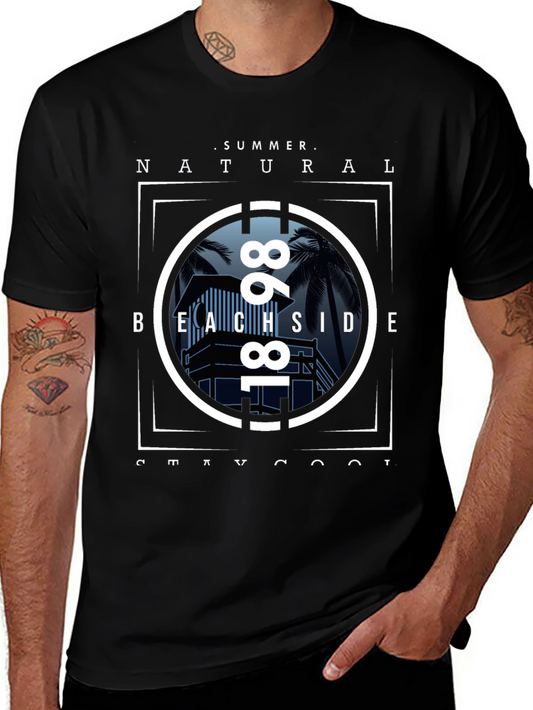 Summer Beachside Natural T-Shirt