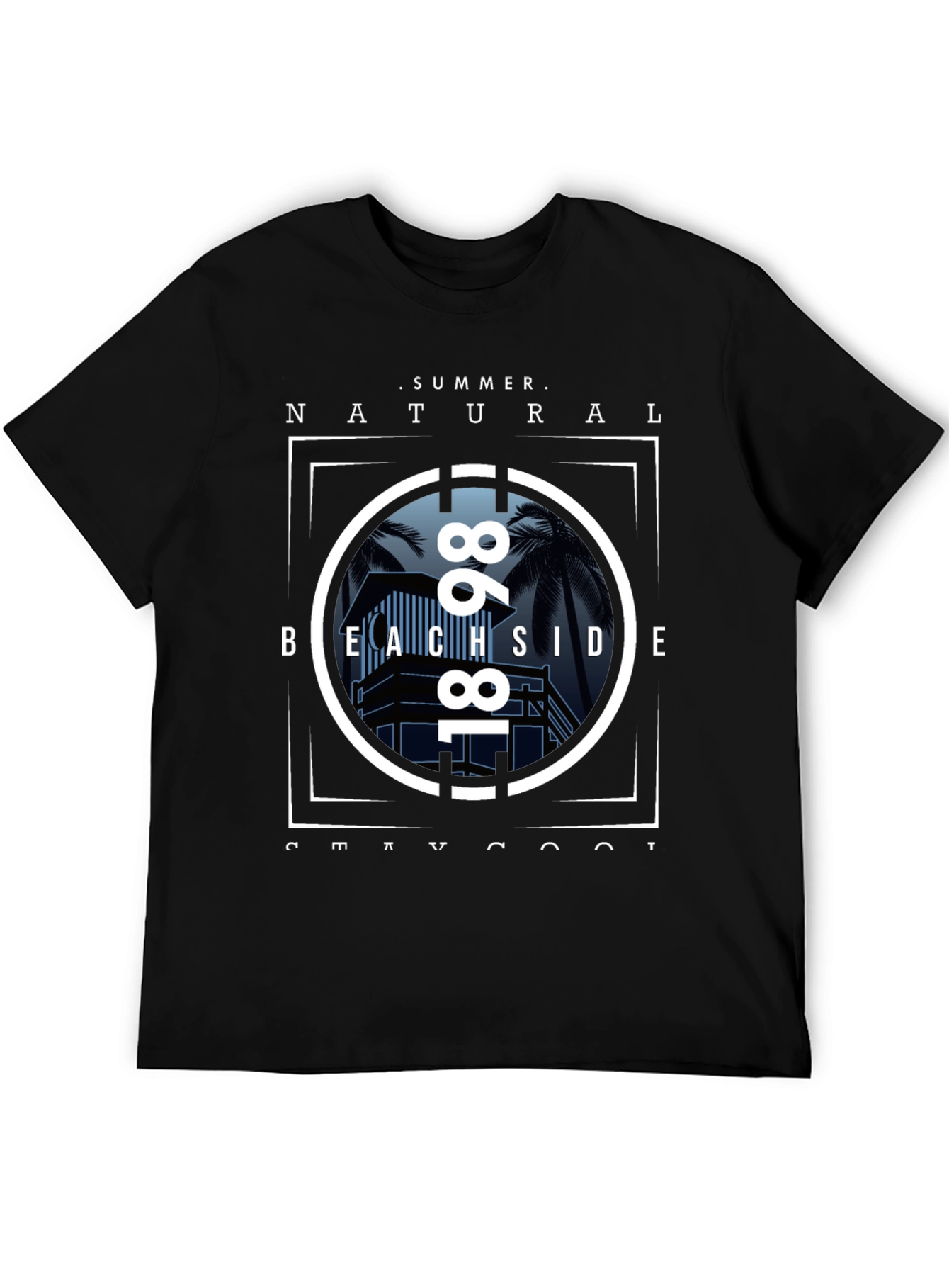 Summer Beachside Natural T-Shirt