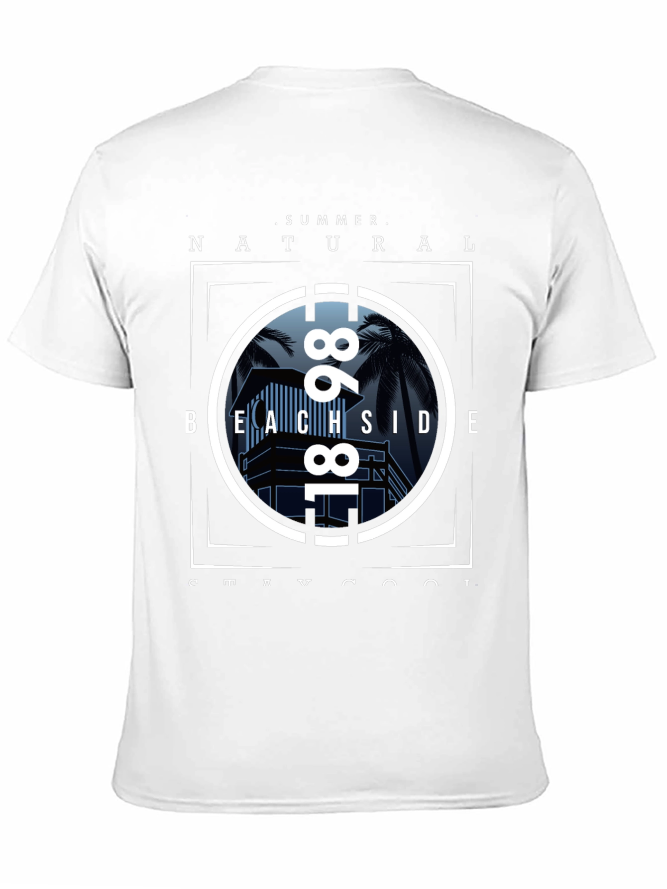 Summer Beachside Natural T-Shirt