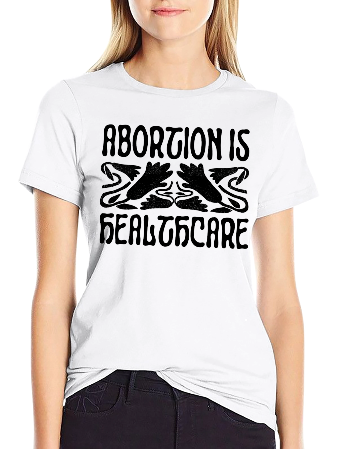 Abortion is Healthcare Black T-Shirt