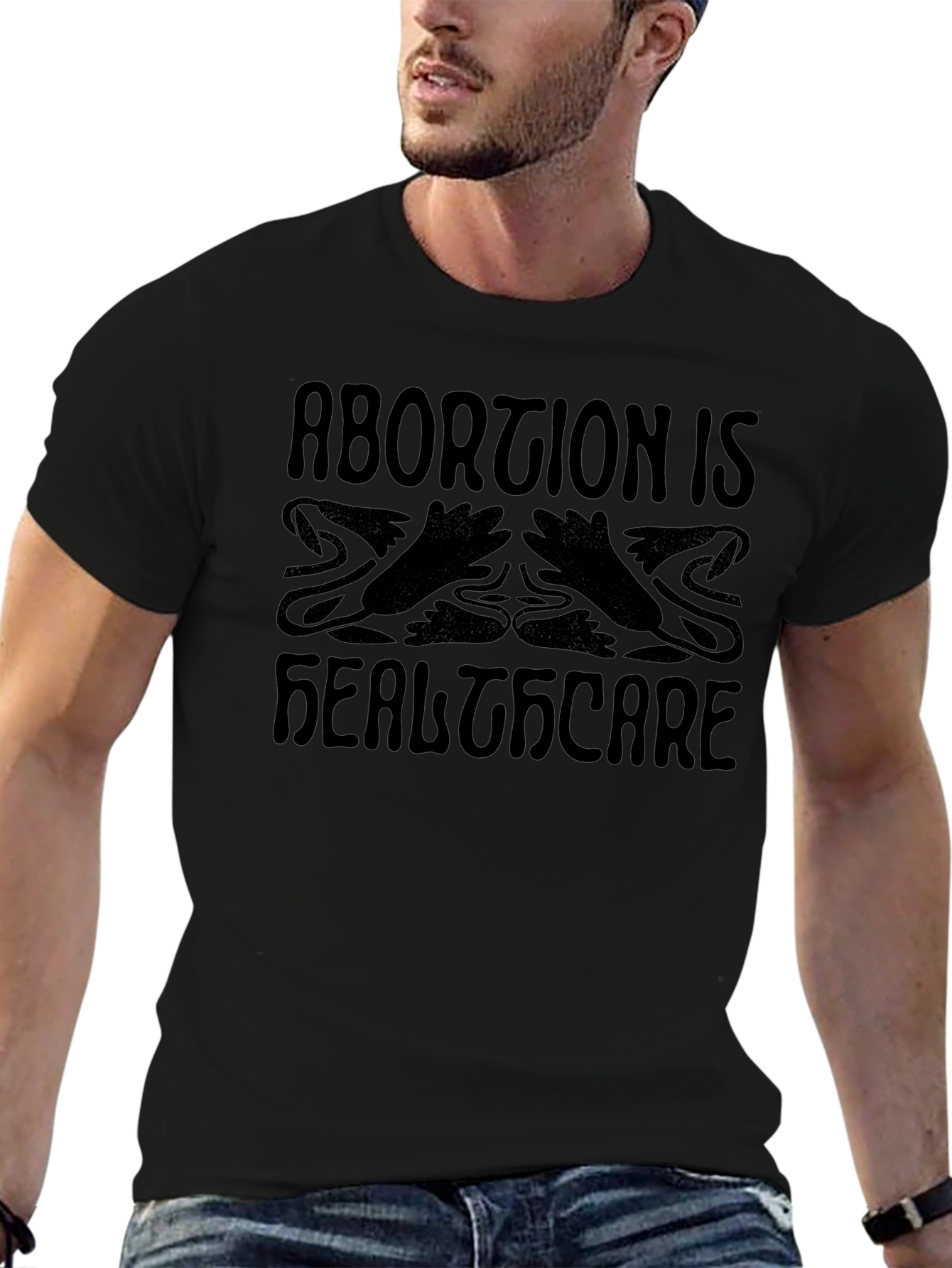 Abortion is Healthcare Black T-Shirt