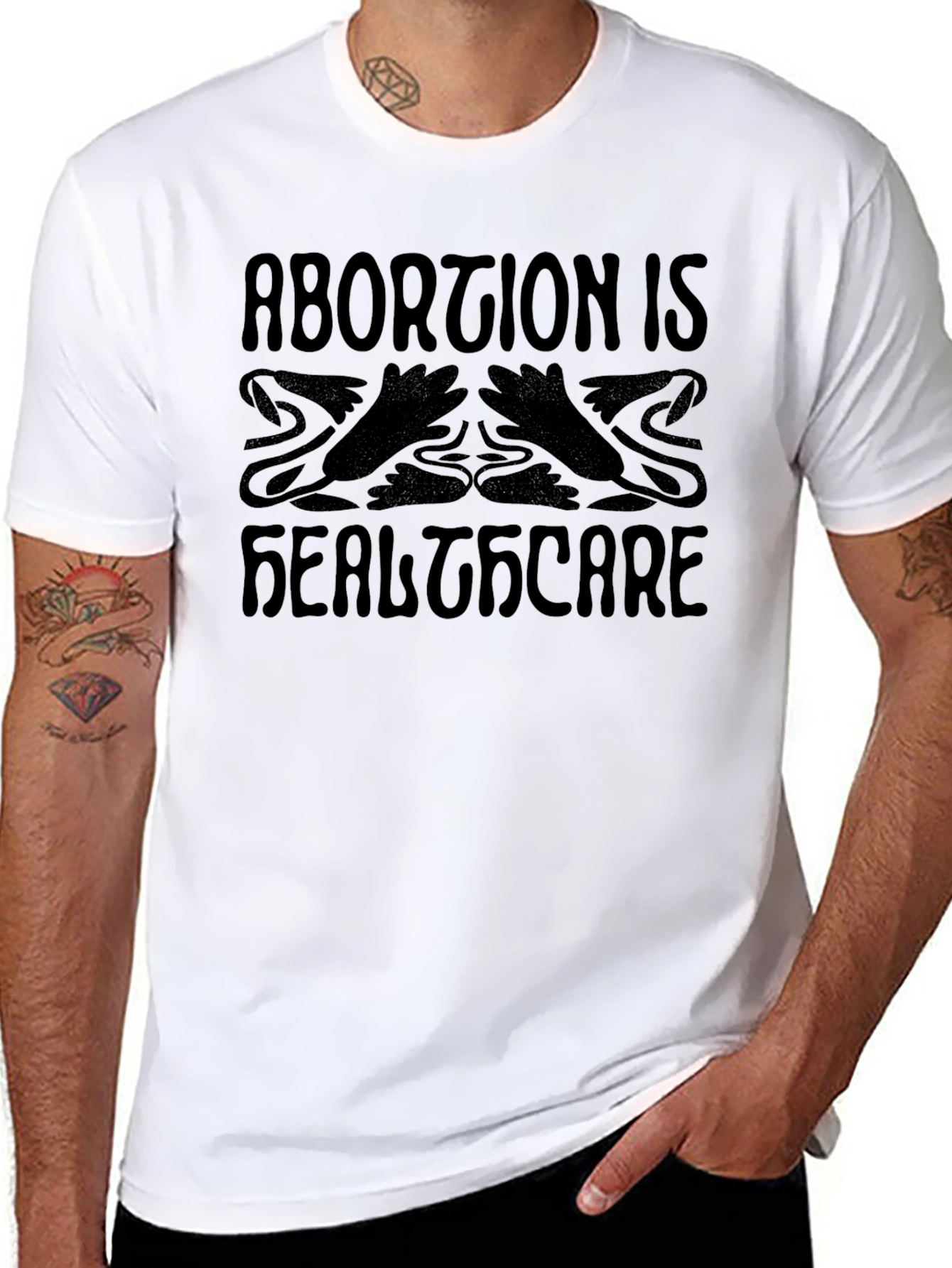 Abortion is Healthcare Black T-Shirt