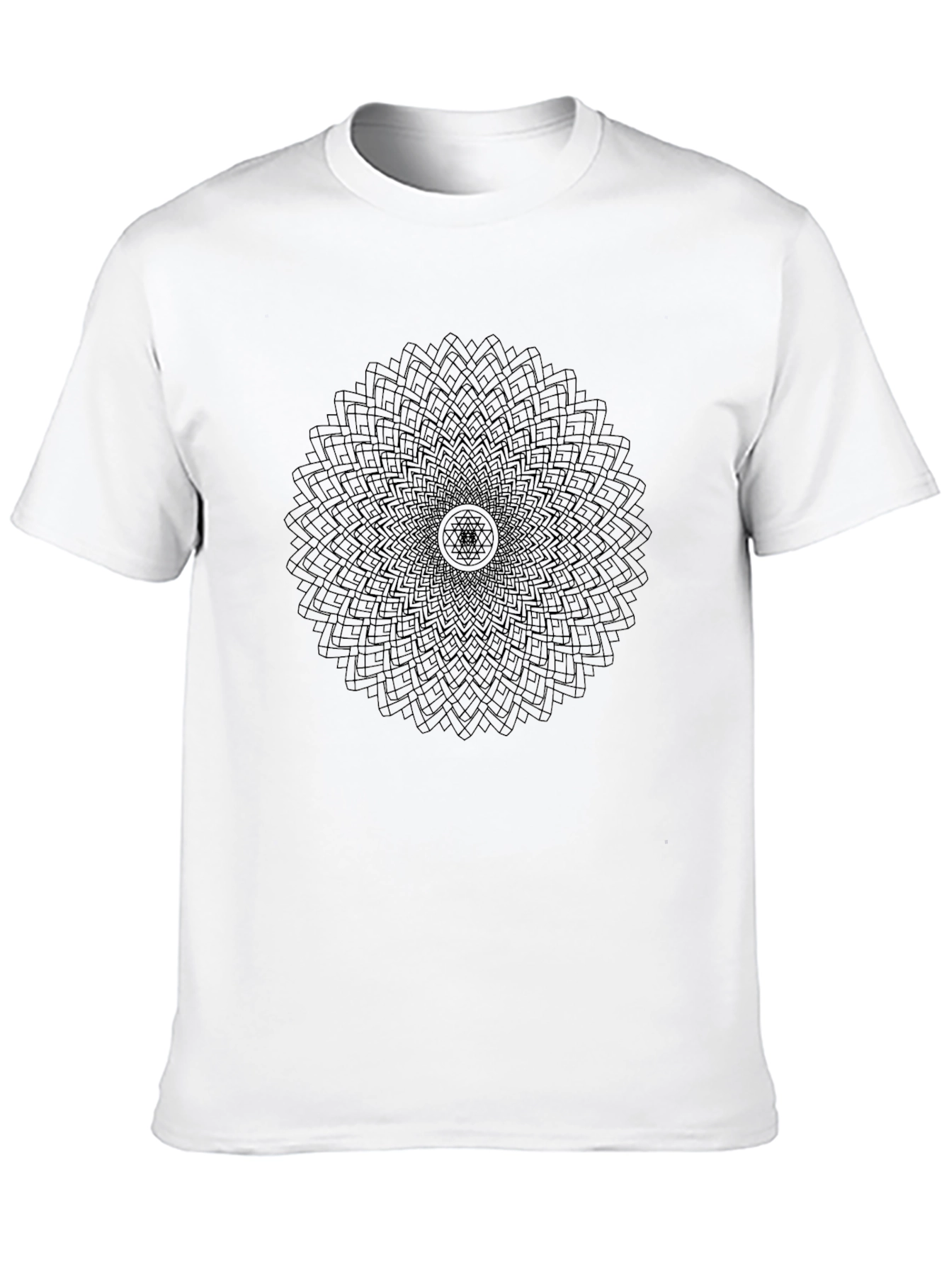 Abstract Mandala Black Graphic Tee