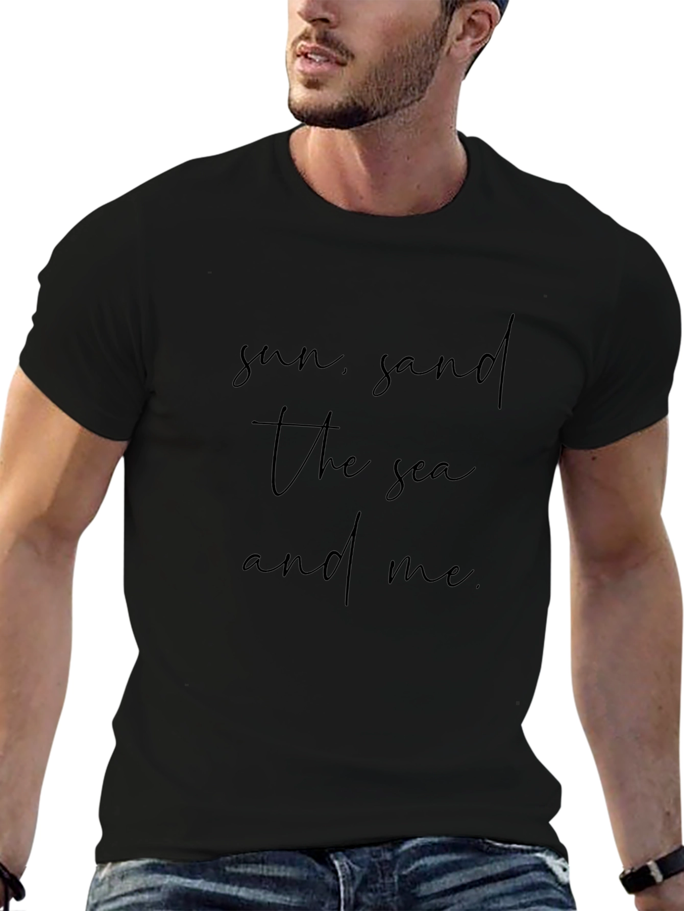 Sun Sand & Sea Tee - Lightweight Crew Neck