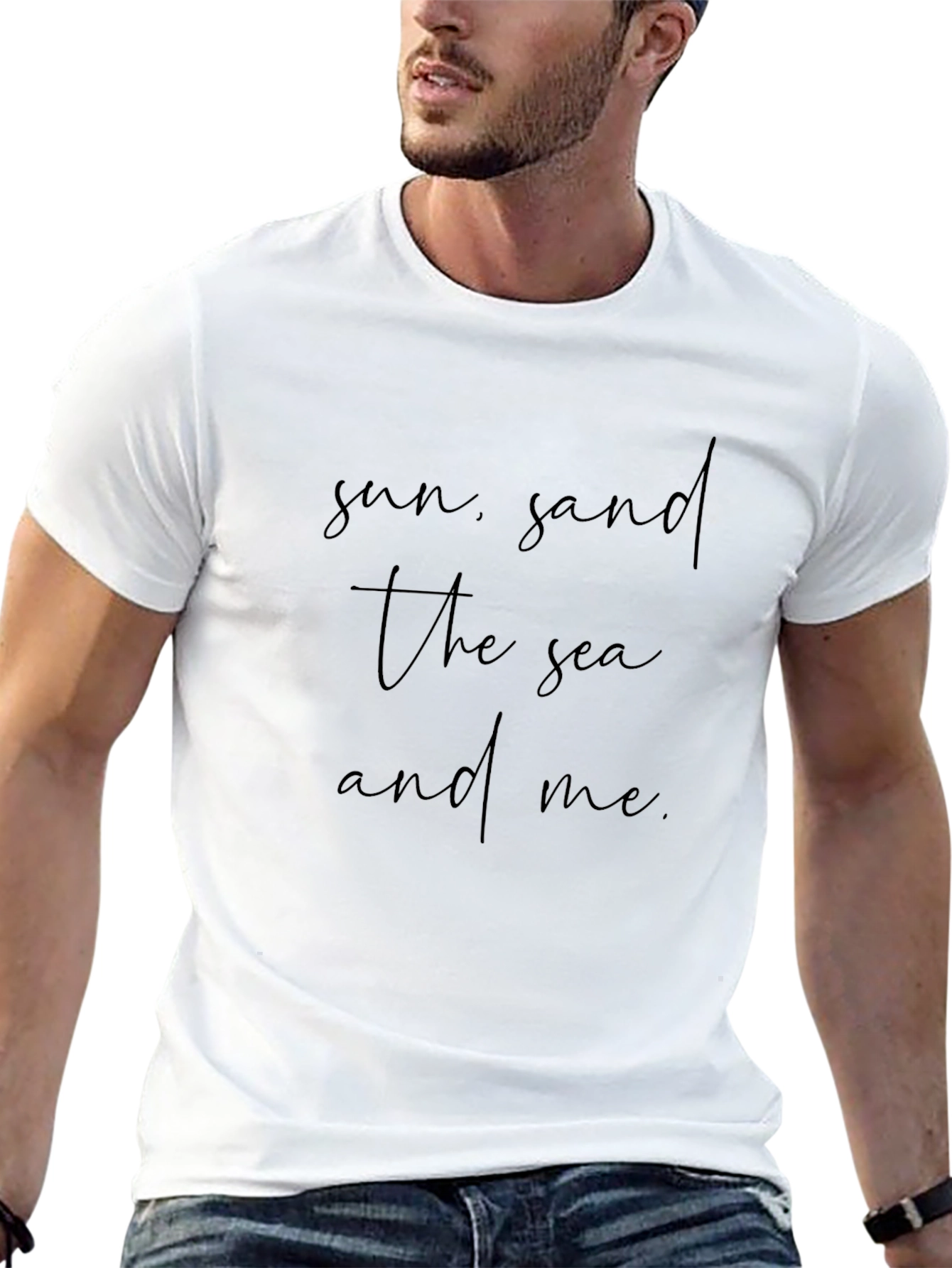 Sun Sand & Sea Tee - Lightweight Crew Neck