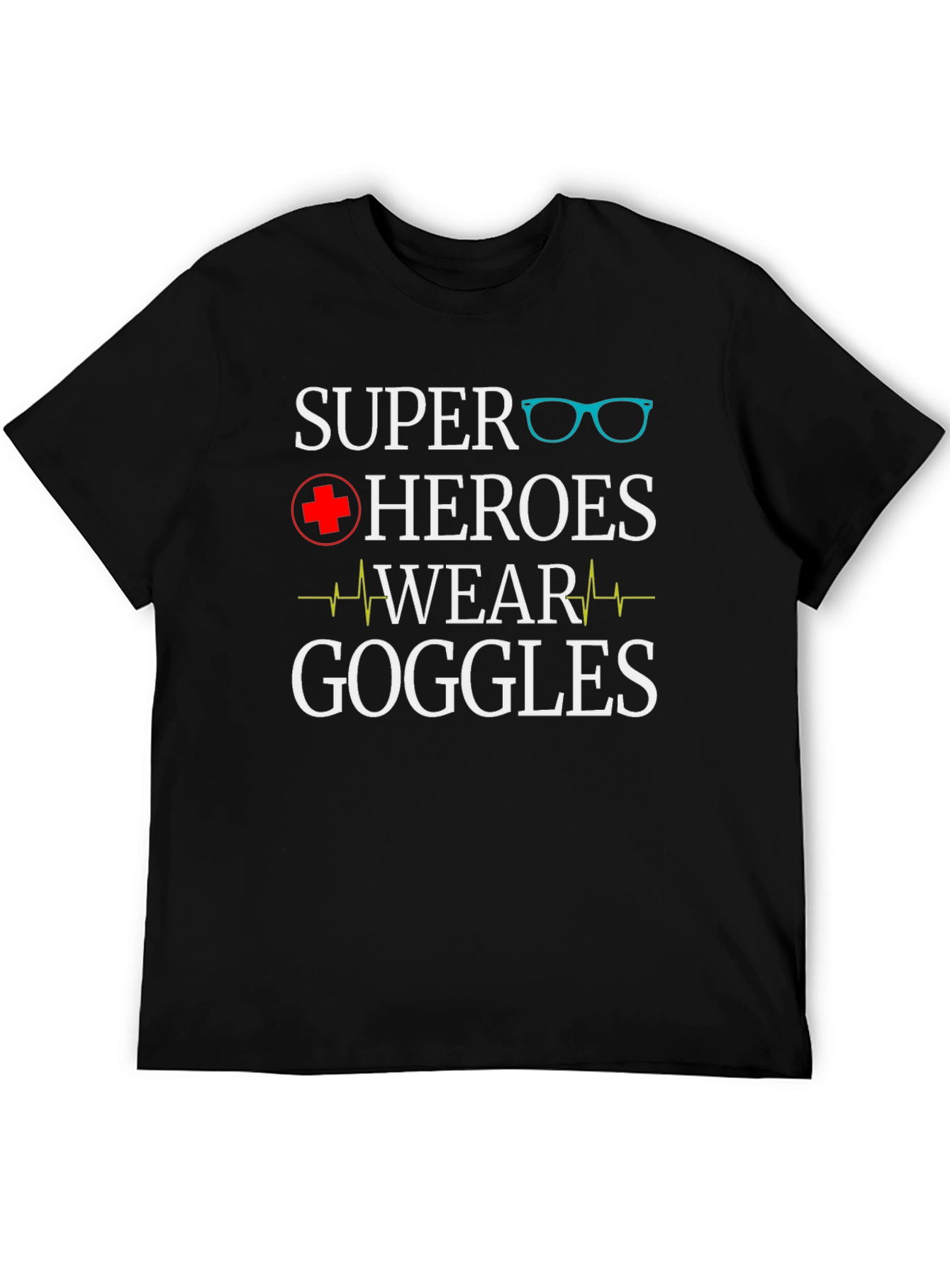Super Heroes Wear Goggles Graphic Tee