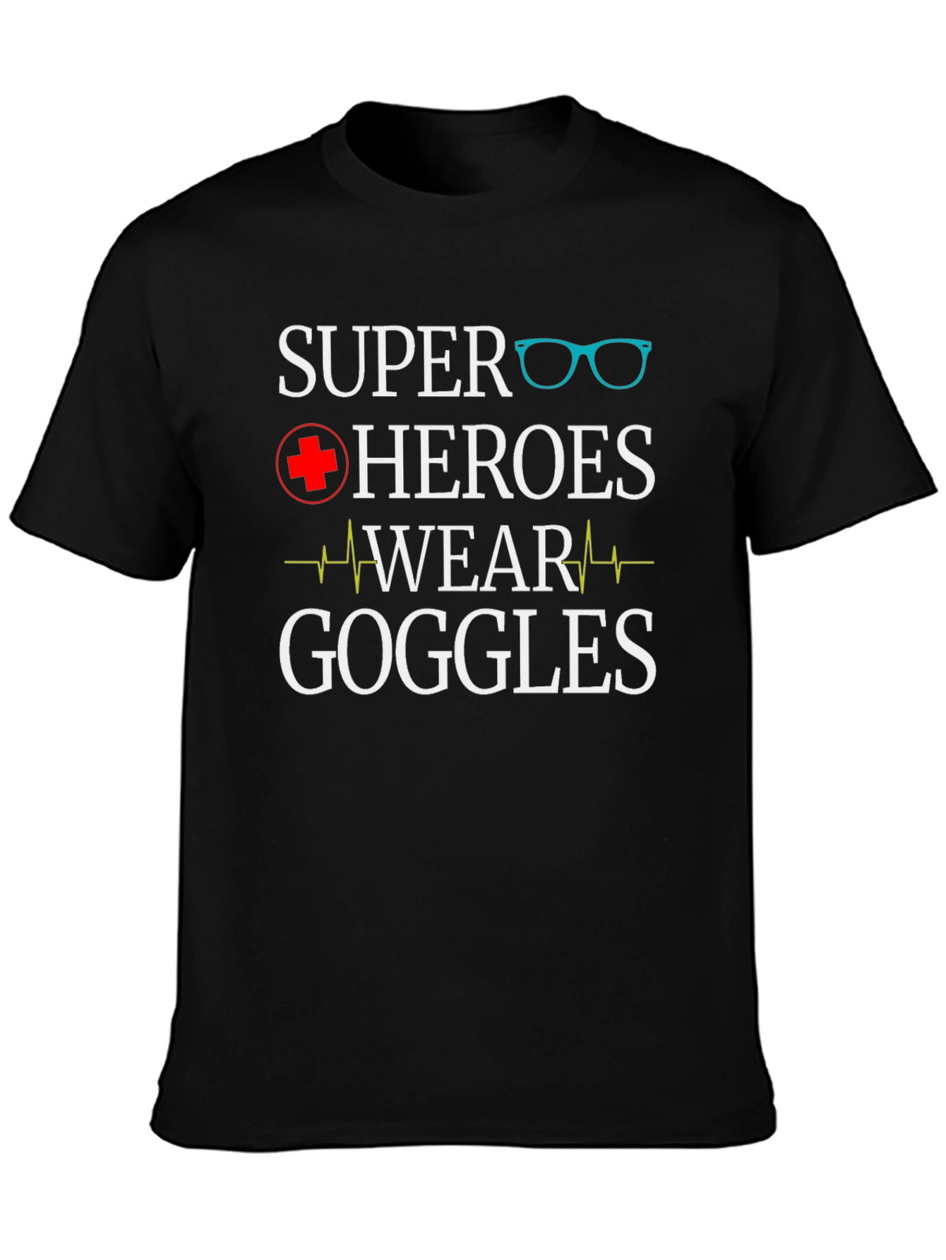 Super Heroes Wear Goggles Graphic Tee