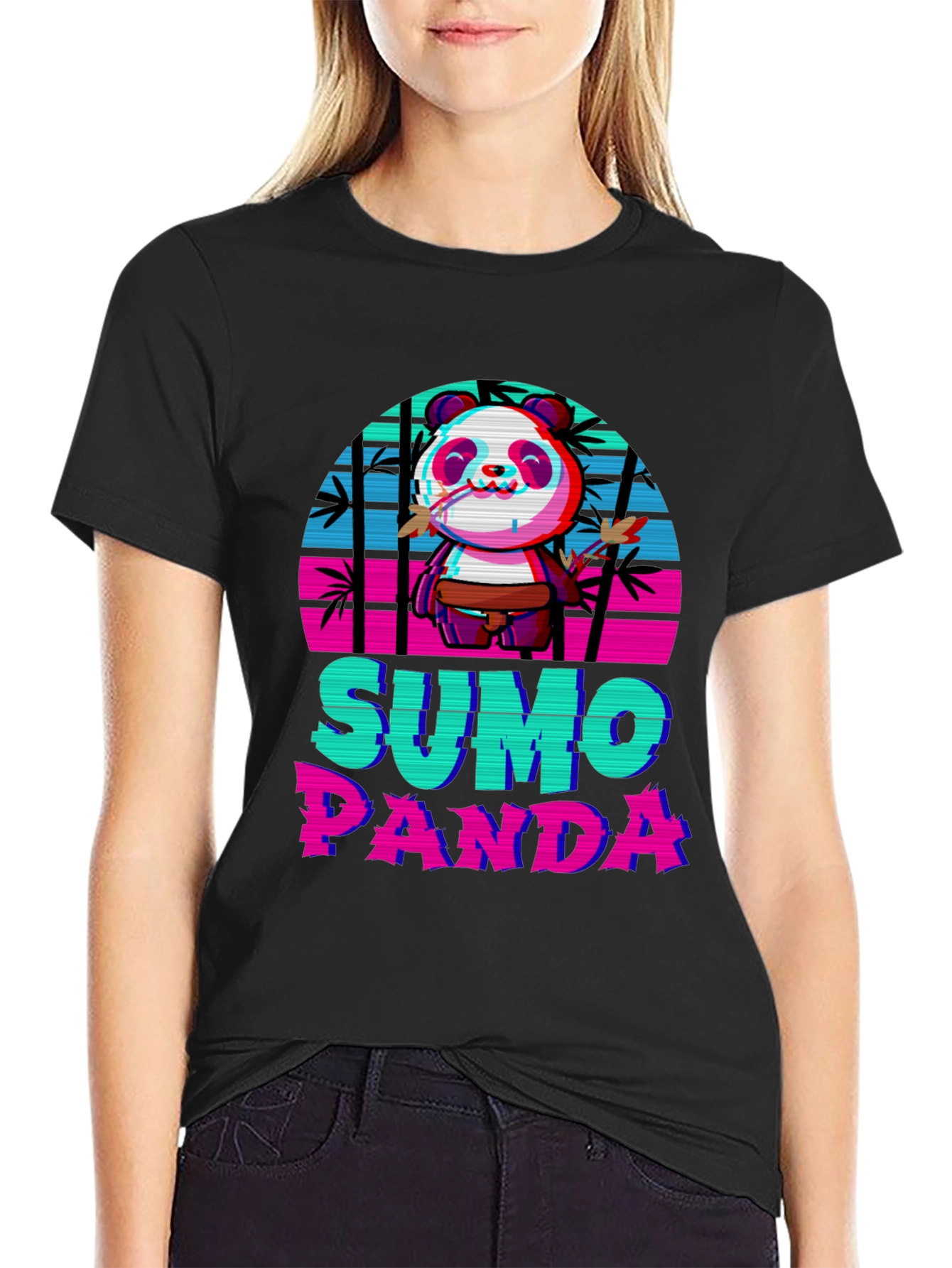 Sumo Panda Graphic T-Shirt