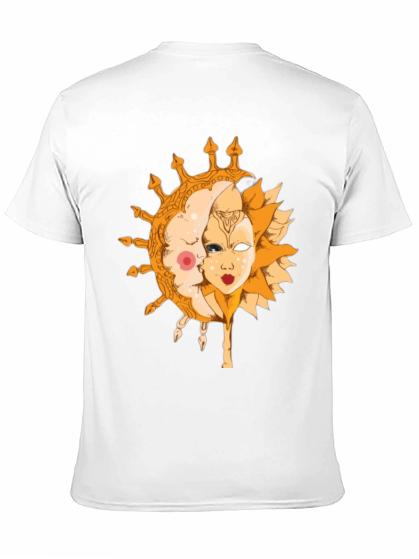 Sun and Moon Graphic Tee - Celestial Design