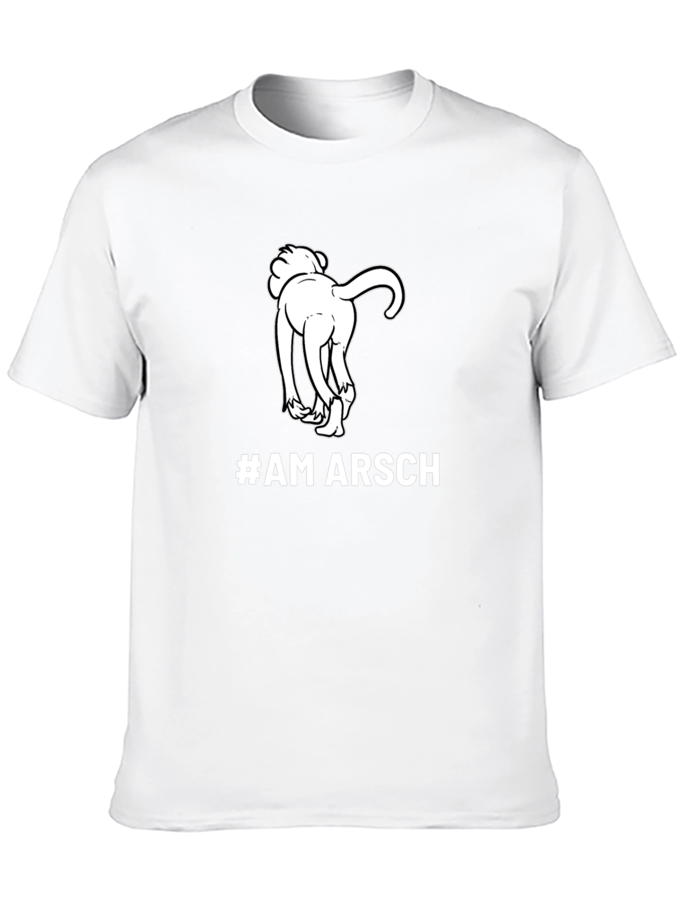 #AM ARSCH Graphic Tee - Humorous Dog Design