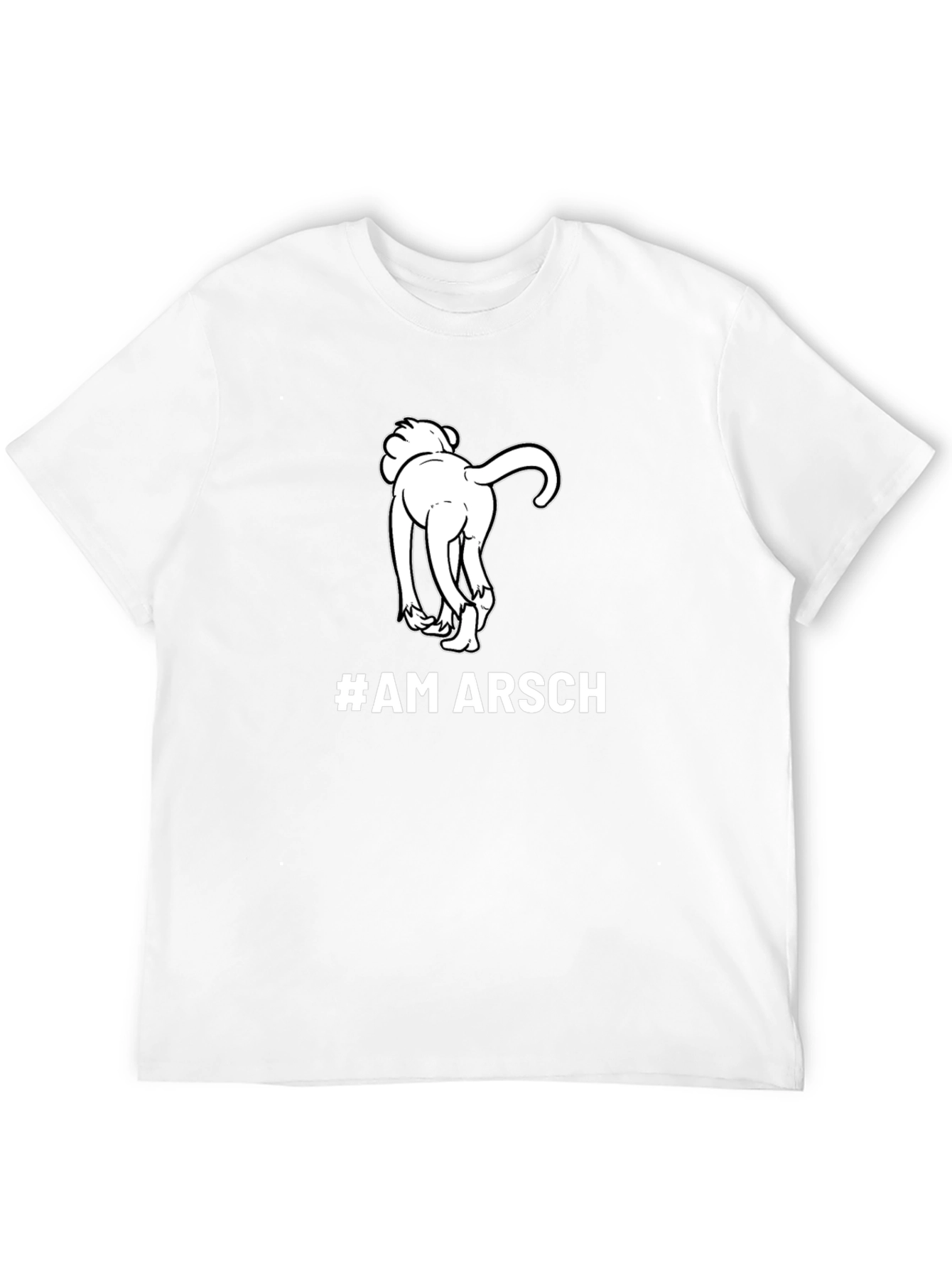 #AM ARSCH Graphic Tee - Humorous Dog Design