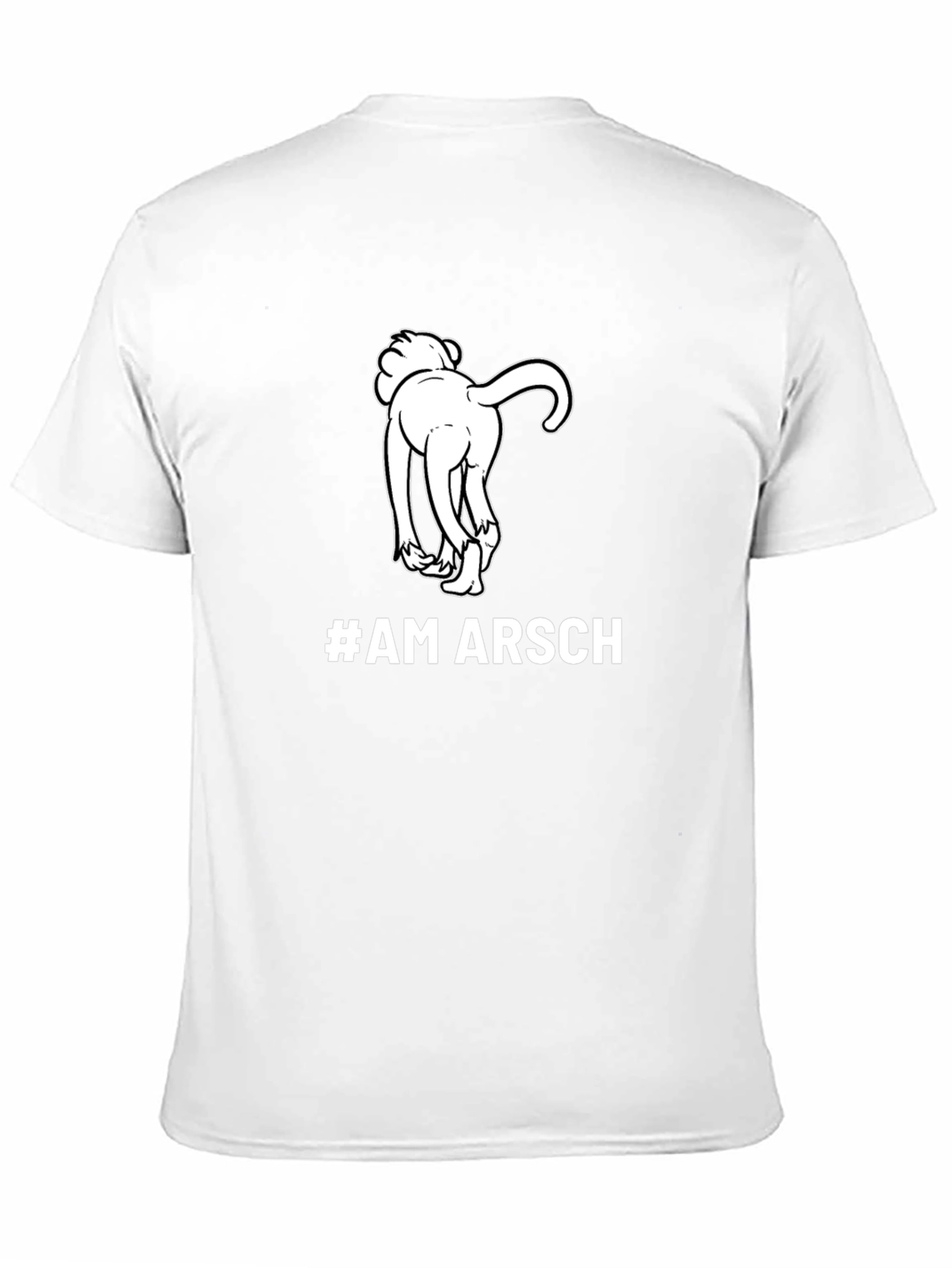 #AM ARSCH Graphic Tee - Humorous Dog Design