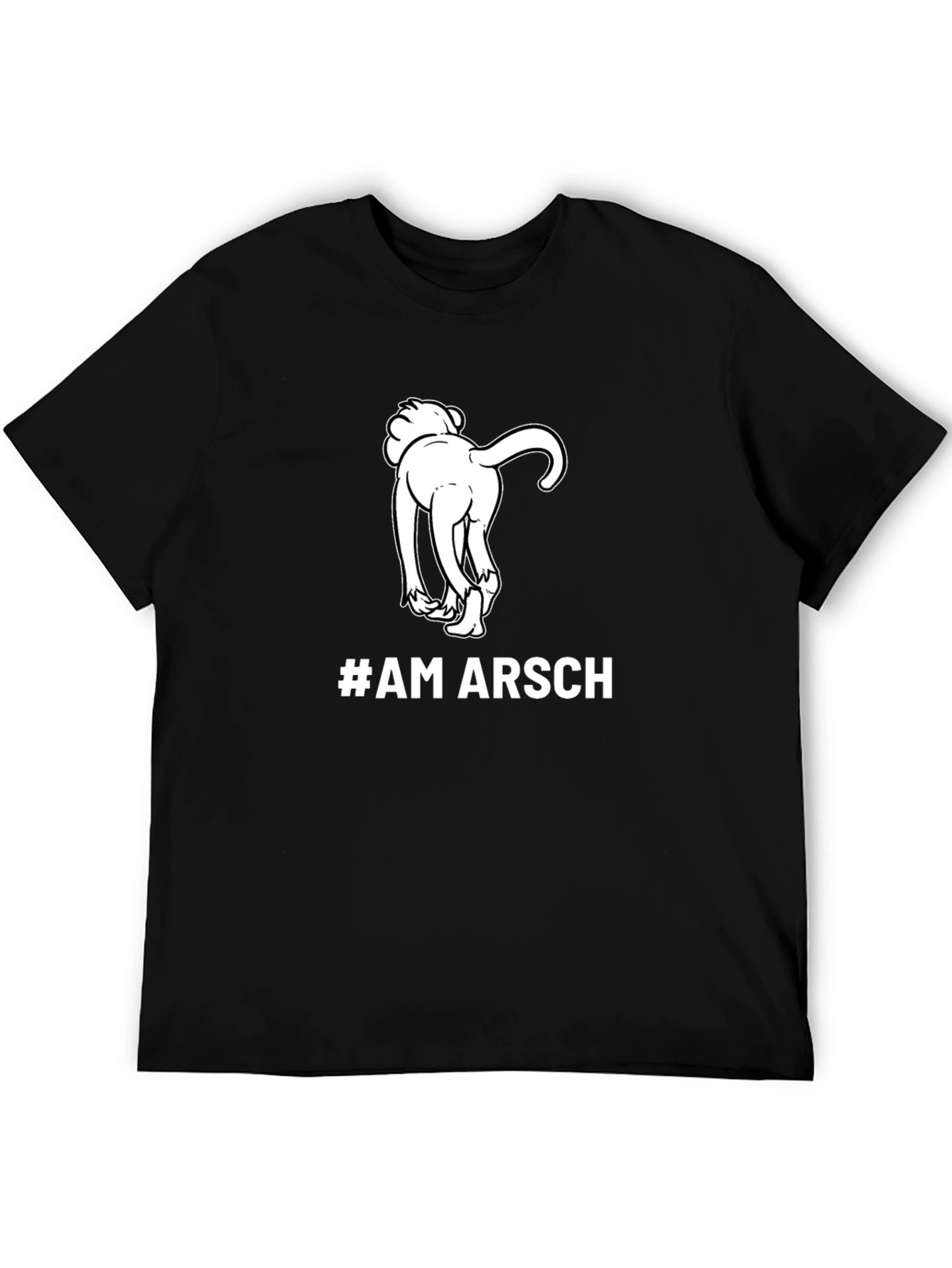 #AM ARSCH Graphic Tee - Humorous Dog Design