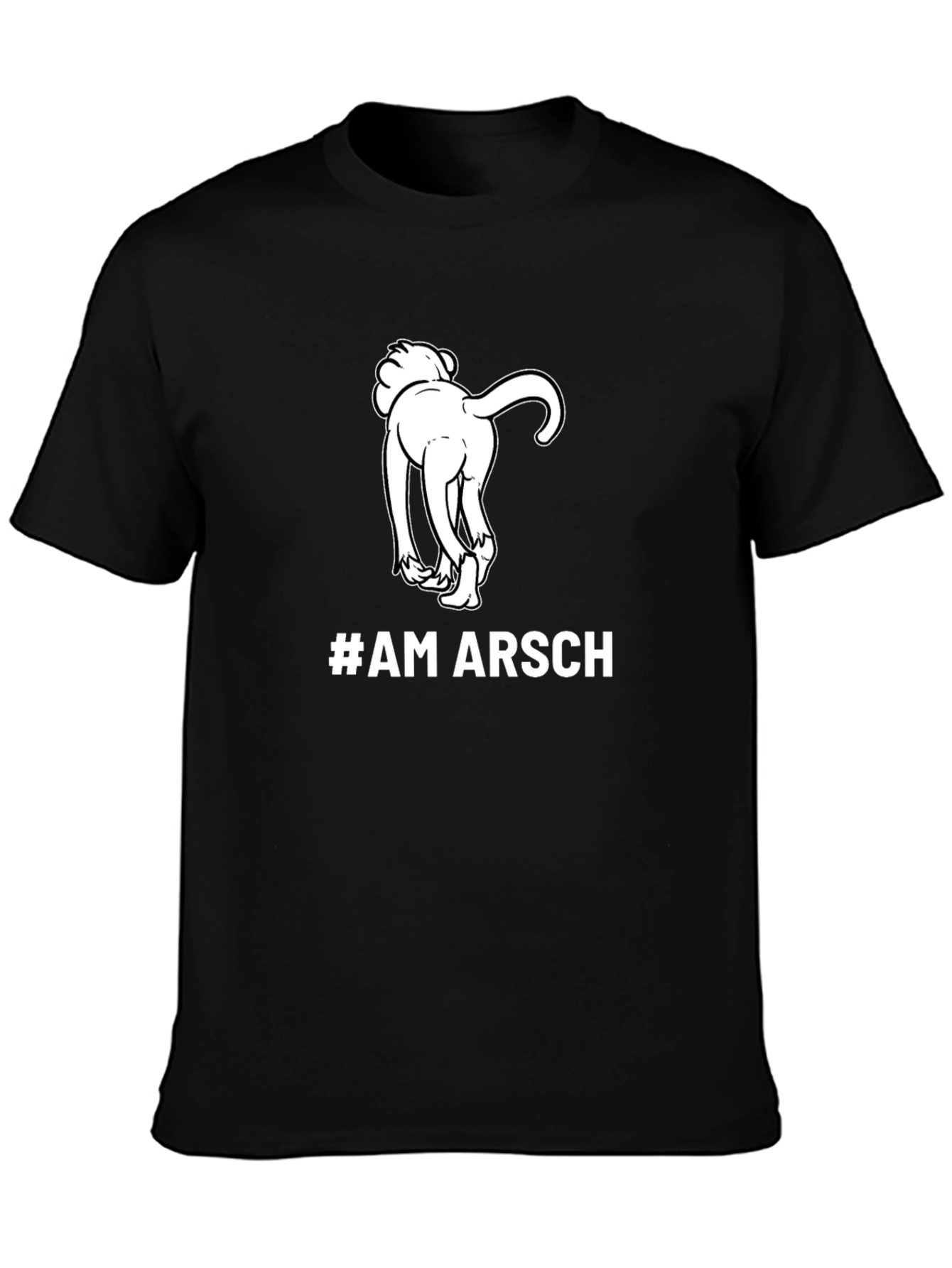 #AM ARSCH Graphic Tee - Humorous Dog Design