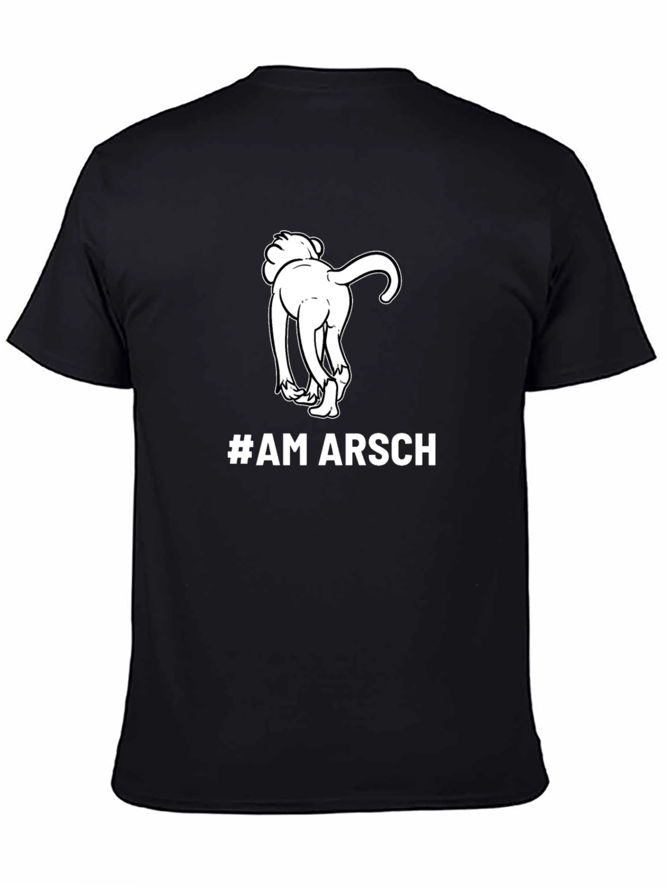 #AM ARSCH Graphic Tee - Humorous Dog Design