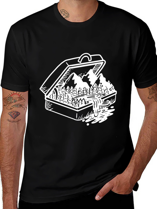 Suitcase Landscape Graphic Tee