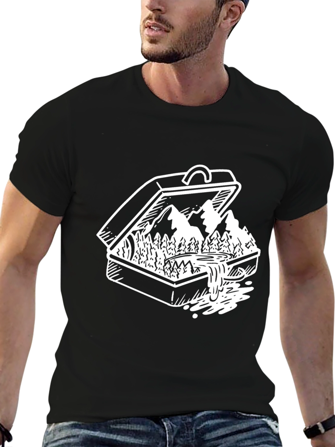 Suitcase Landscape Graphic Tee