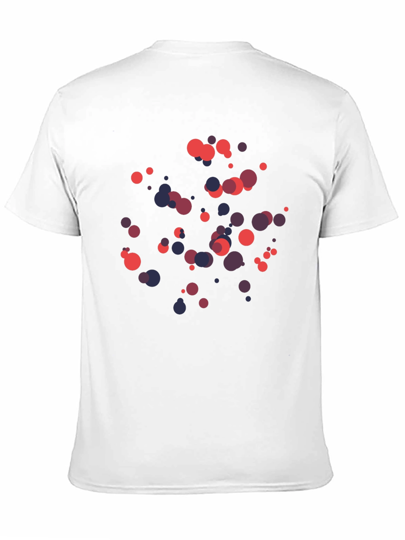 Abstract Dots Graphic Print Black T-Shirt