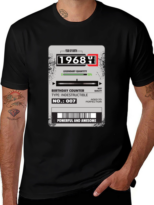 1968 Birthday T-Shirt: Powerful & Awesome