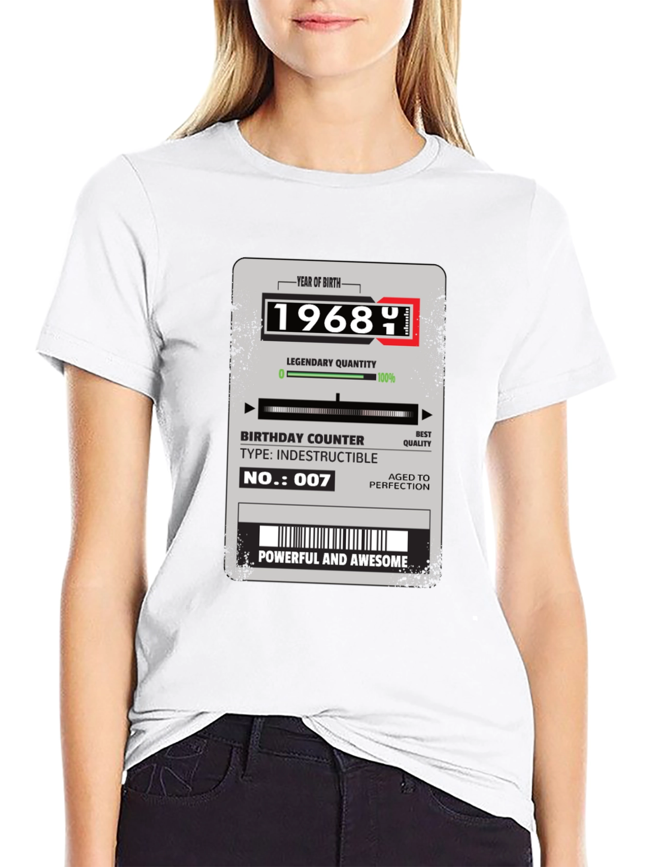 1968 Birthday T-Shirt: Powerful & Awesome