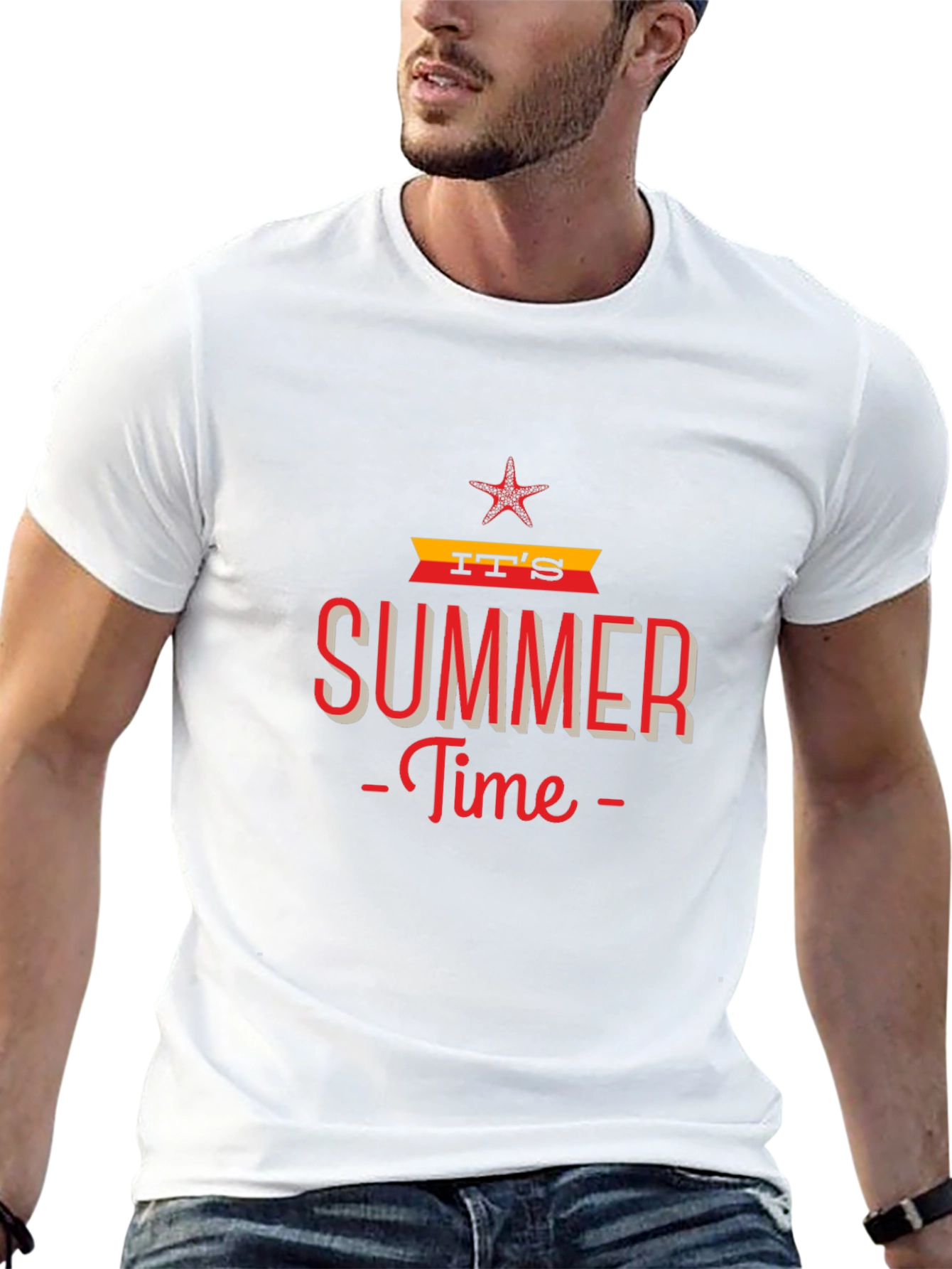 Summer Time Graphic Tee - Black Casual T-Shirt