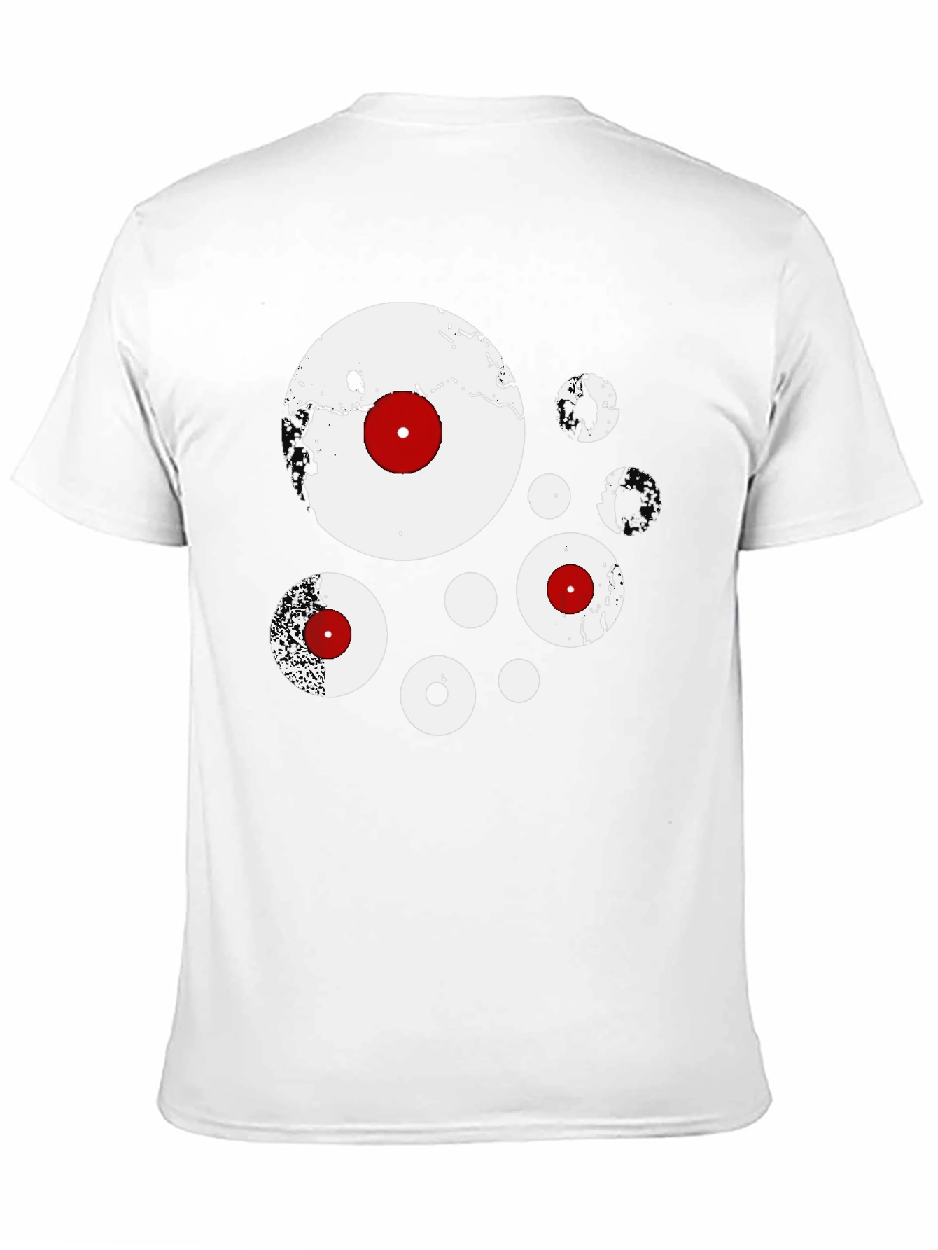 Abstract Circles Black Graphic Tee
