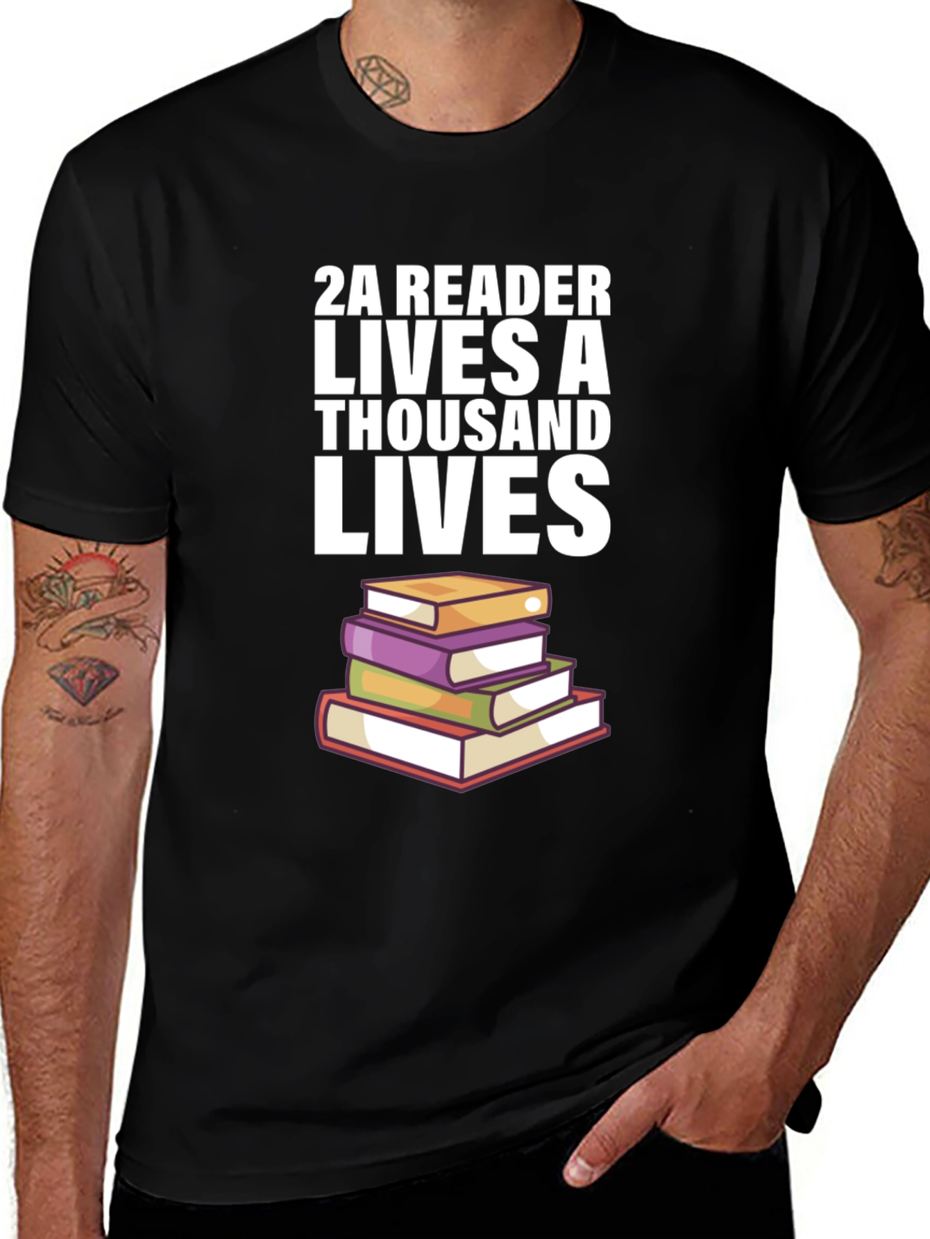 2A Reader Lives a Thousand Lives T-Shirt