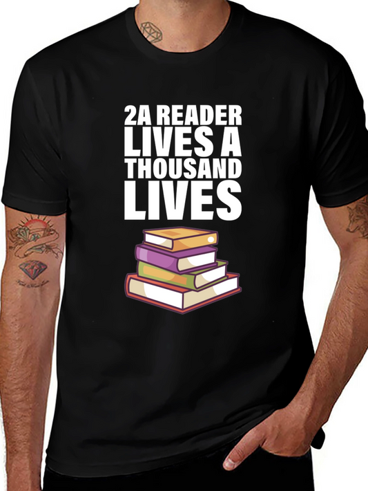 2A Reader Lives a Thousand Lives T-Shirt