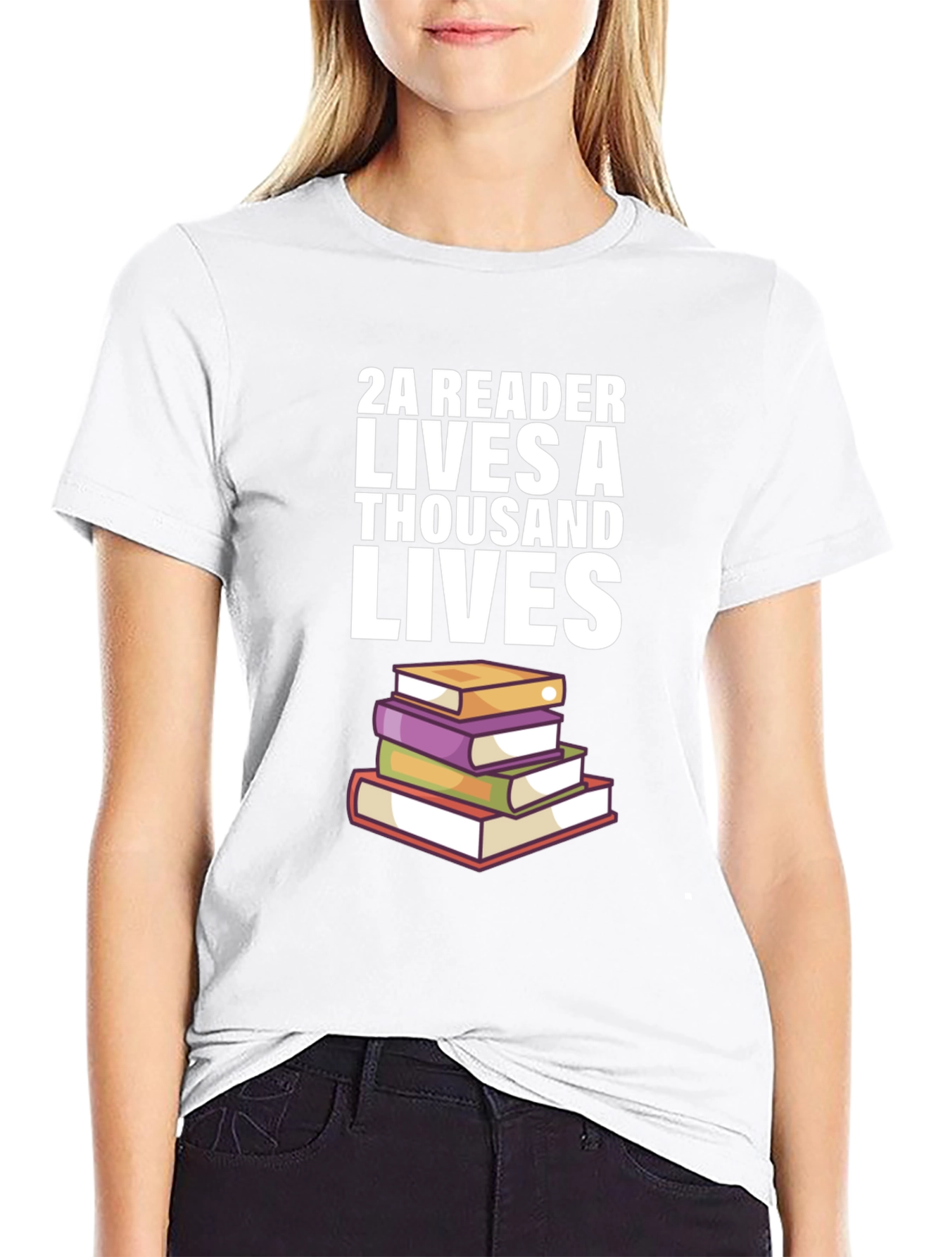 2A Reader Lives a Thousand Lives T-Shirt
